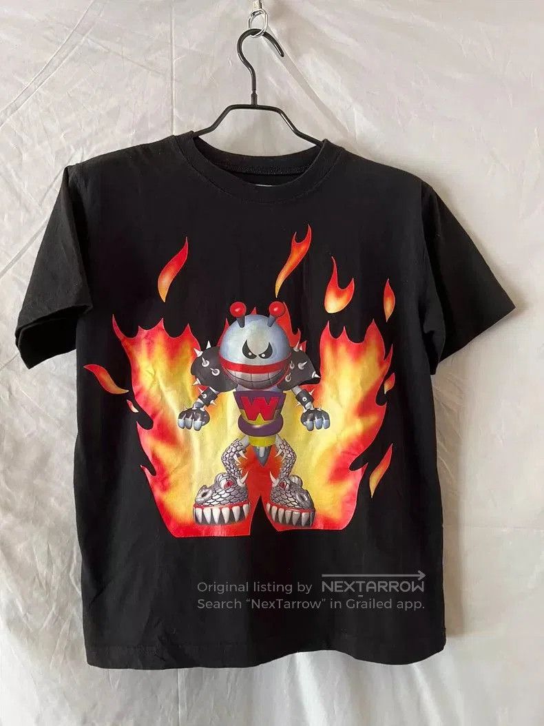Walter Van Beirendonck black graphic robot flame short sleeve t. Size US XS / EU 42 / 0 - 1 Thumbnail