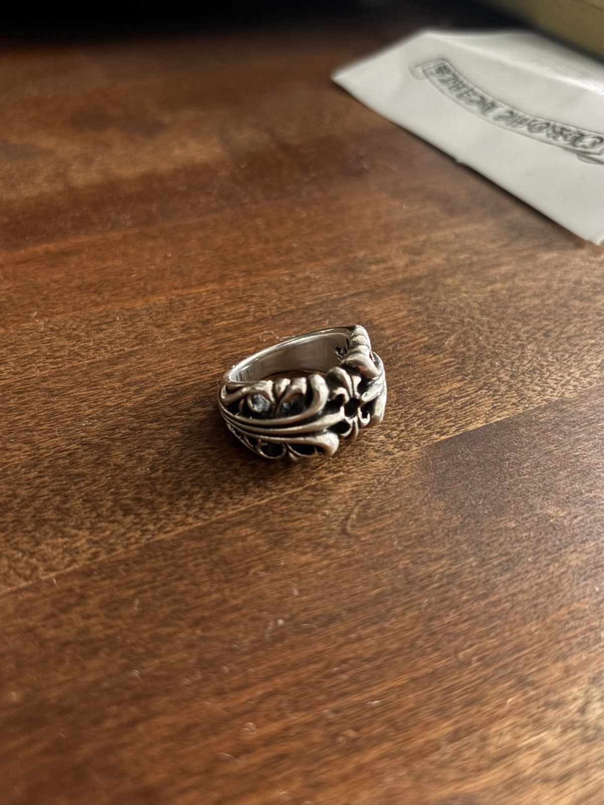 Chrome Hearts Chrome Hearts K&T Silver Ring | Grailed