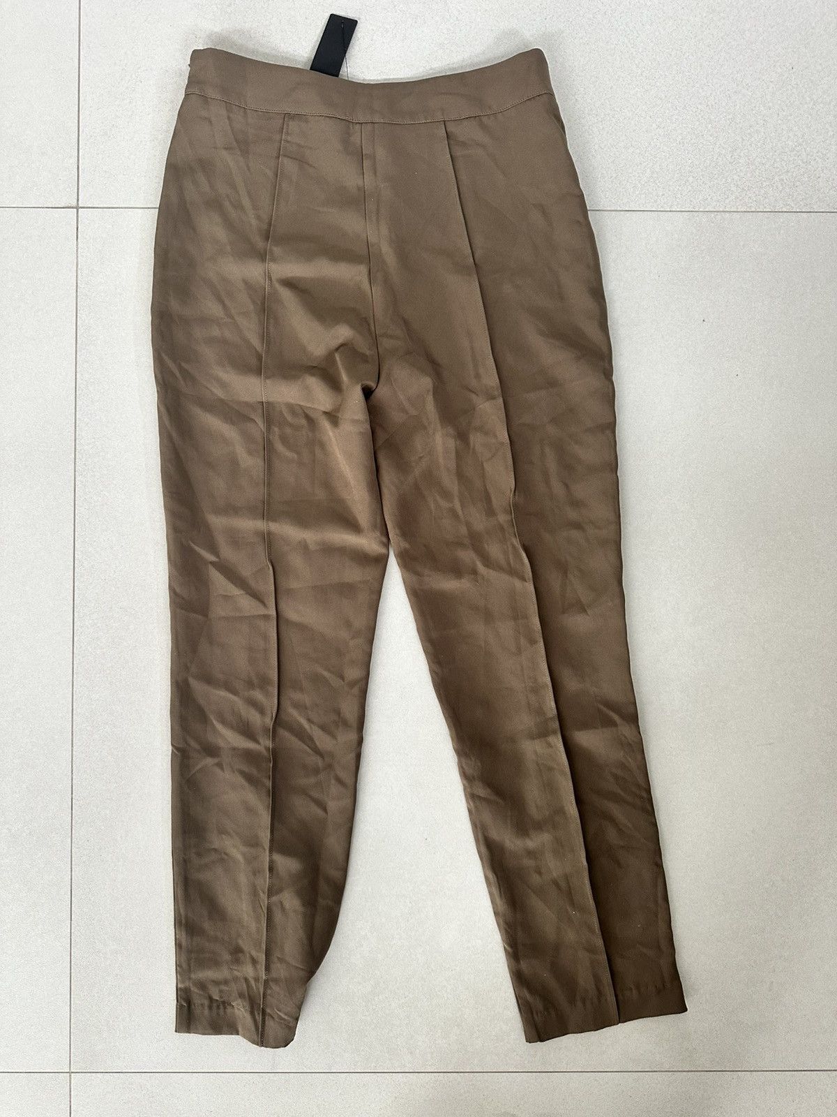 Lulus LULU’S Confidently Stylish Brown Pressed Seam Slim Leg Pants Size 28" / US 6 / IT 42 - 7 Thumbnail