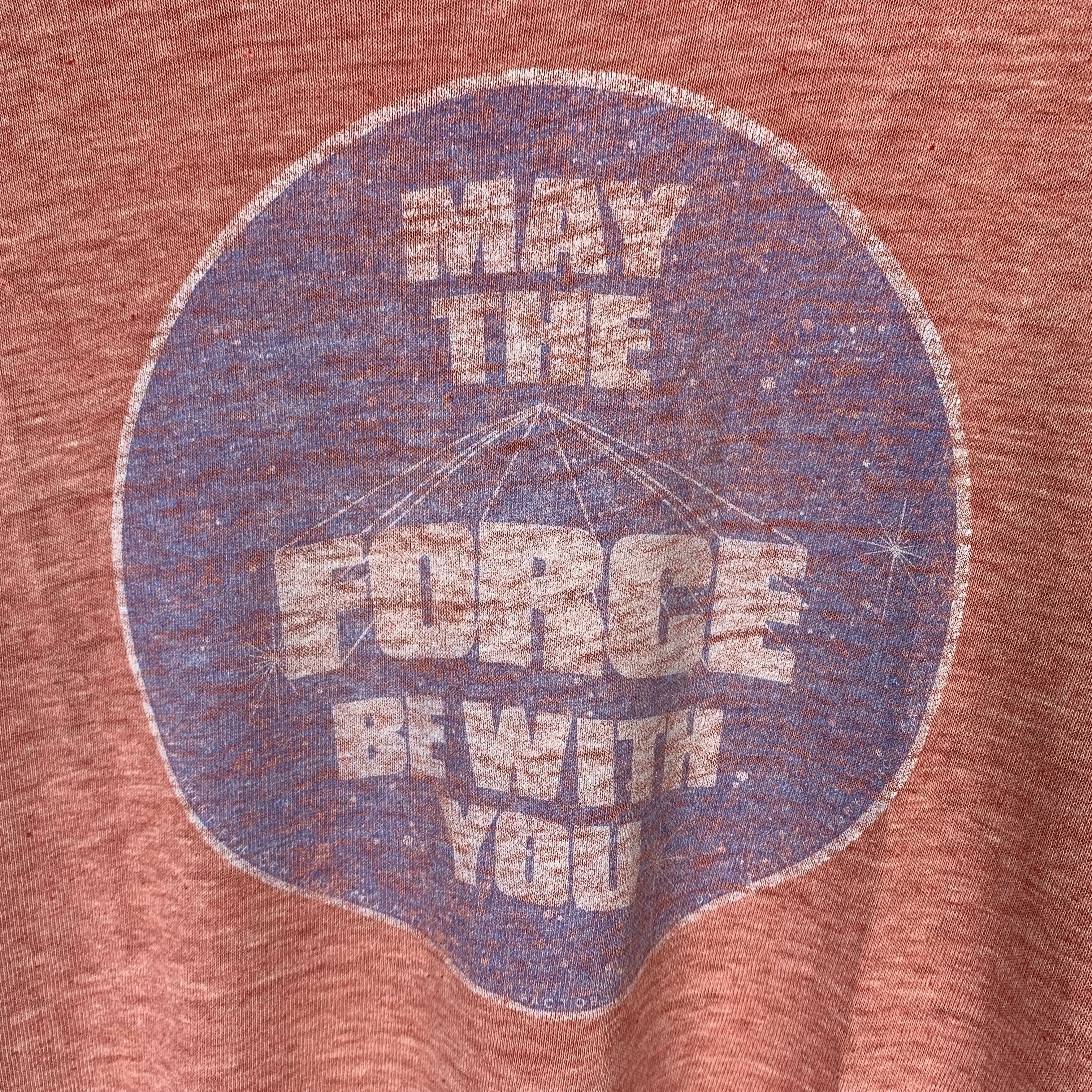 Vintage Vintage Hanes 80s Ringer Tshirt May The Force Be With You Size US M / EU 48-50 / 2 - 3 Thumbnail