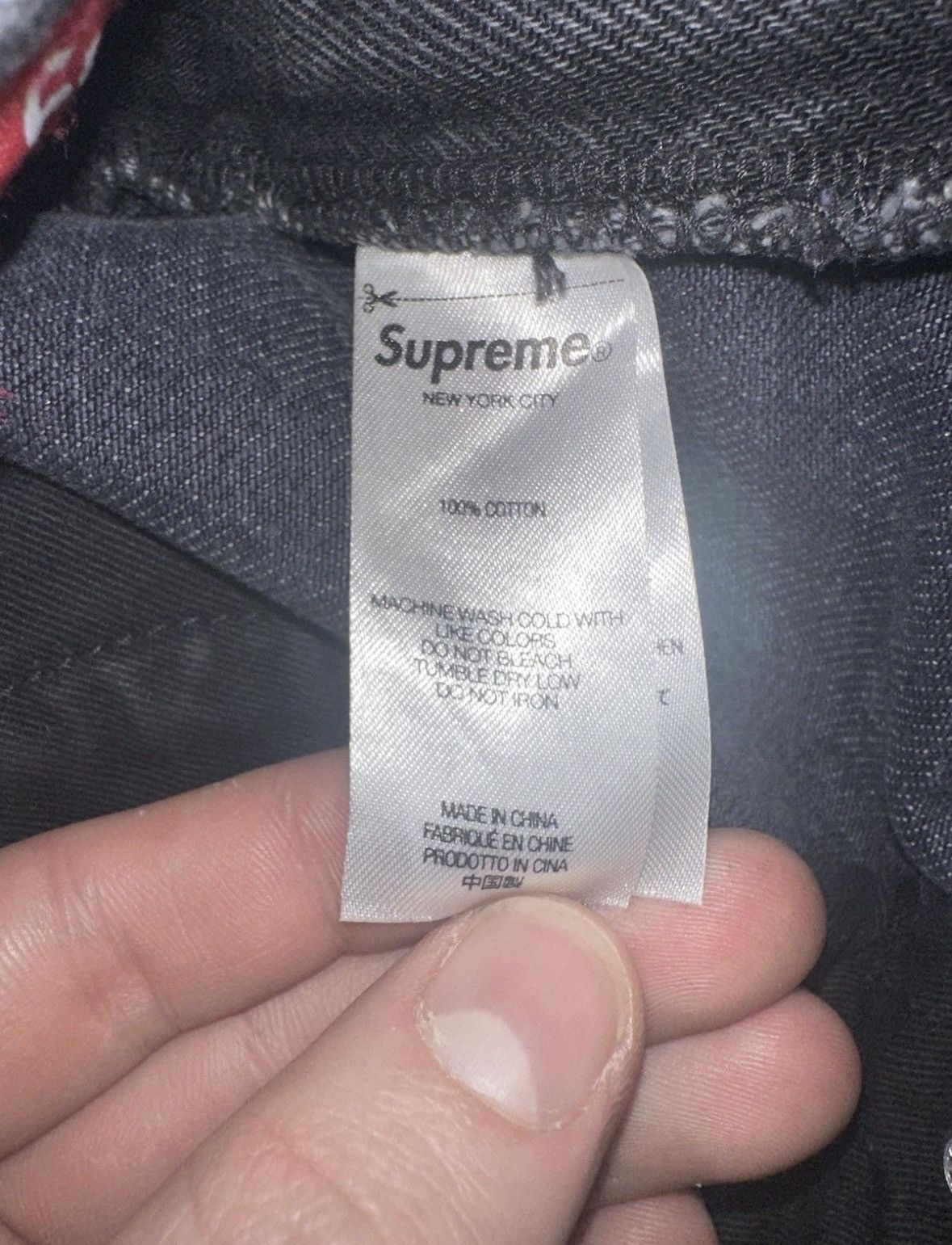 Supreme Supreme NY Baggy Denim Black Washed Size US 34 / EU 50 - 5 Thumbnail