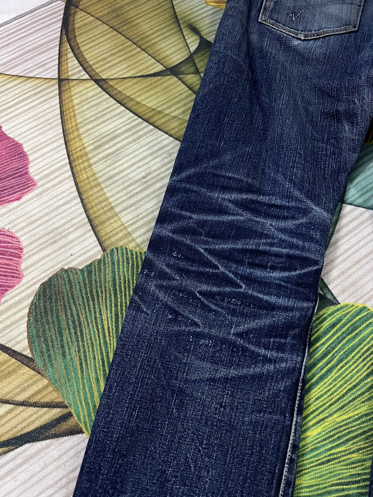 Japanese Brand × The Flat Head × Vintage VINTAGE THE FLAT HEAD DISTRESSED SELVEDGE JEANS Size US 29 - 18 Thumbnail