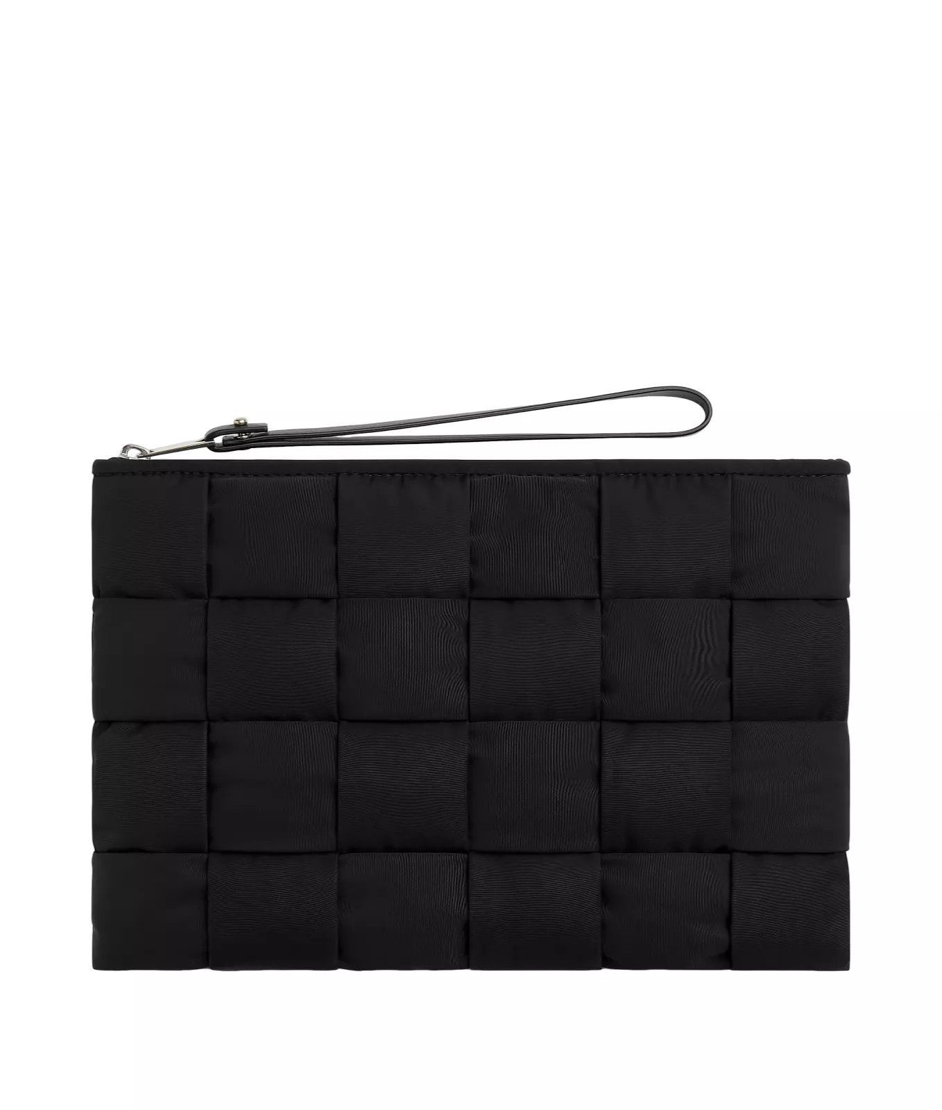 Bottega Veneta Cassette Sm Black Nylon Pouch New Auth