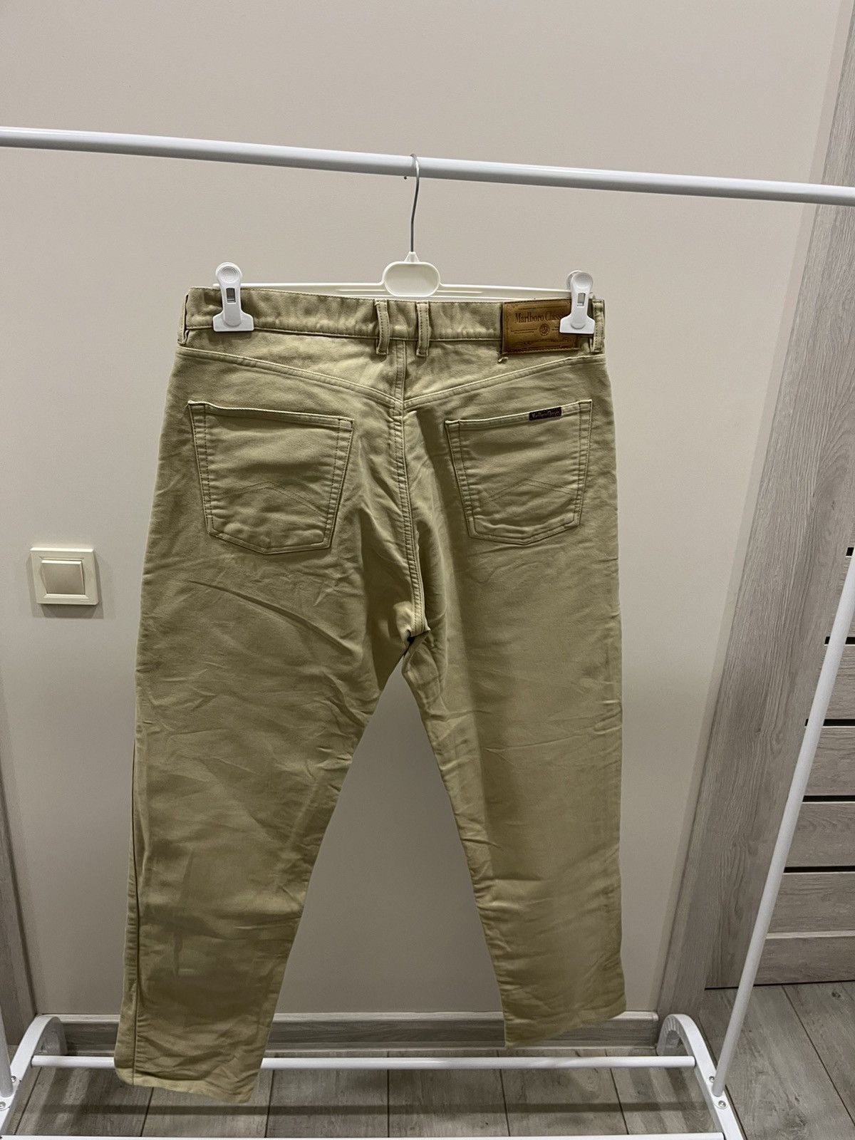 Mustang Vintage 90s Mustang Y2K Double Knees Pants Beige Casual Size US 36 / EU 52 - 3 Thumbnail
