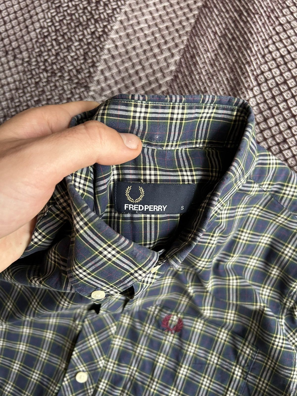 Fred Perry Fred Perry Casual Shirt Green Solid Style Size Small Size US S / EU 44-46 / 1 - 4 Thumbnail