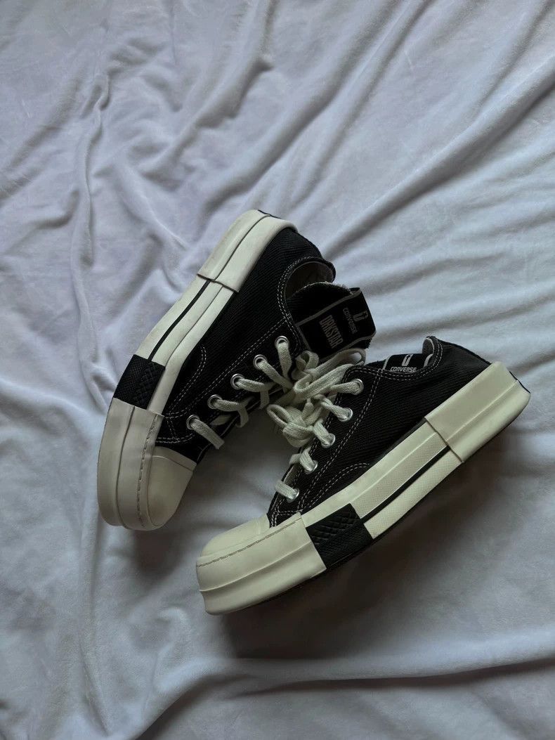Rick Owens Drkshdw Rick Owens x Converse low-2508 Size US 5 / EU 37 - 2 Thumbnail