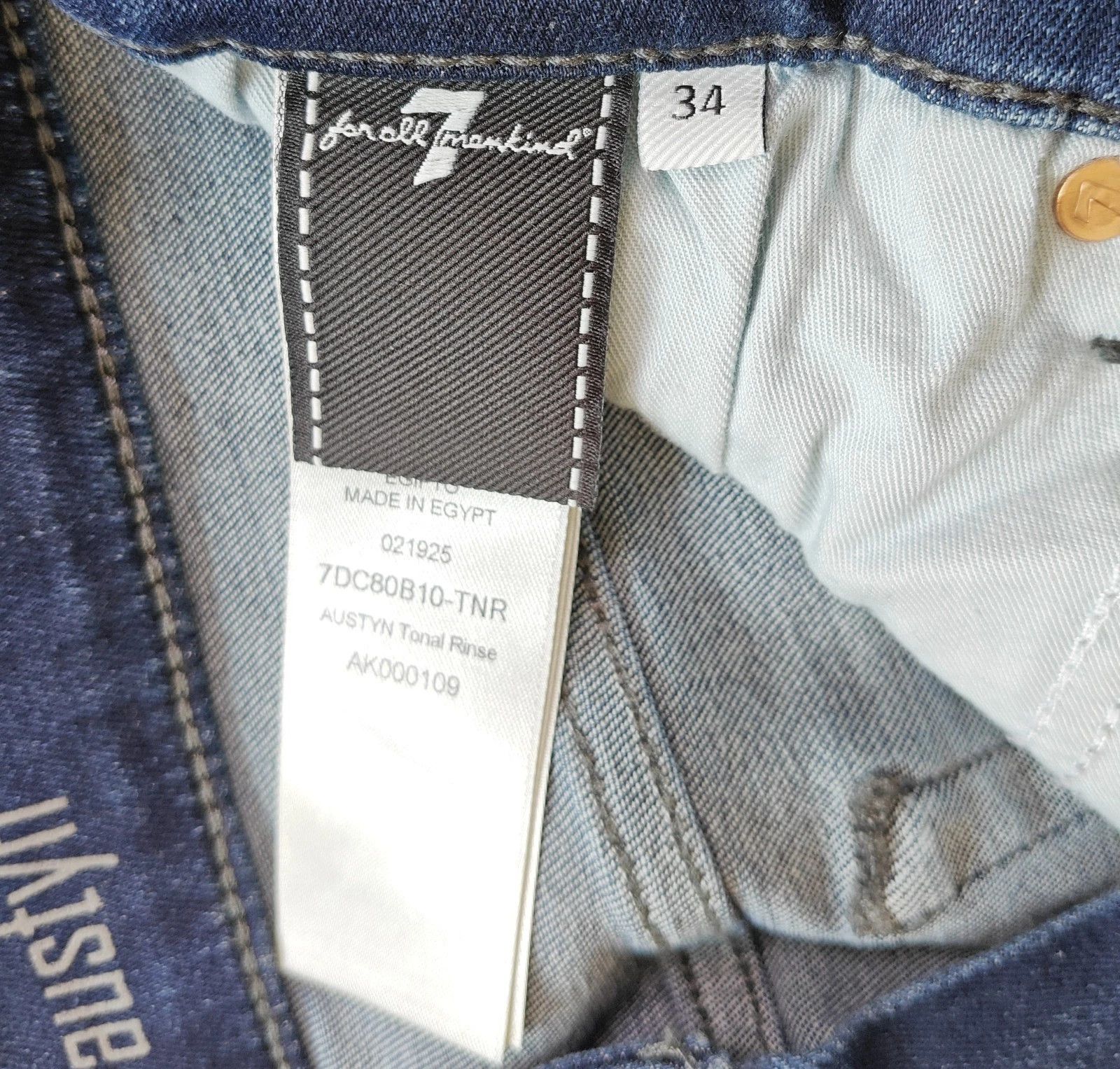 7 For All Mankind 7 For All ManKind AUSTYN Tonal Rinse JEANS T / 6031 Size US 34 / EU 50 - 8 Thumbnail