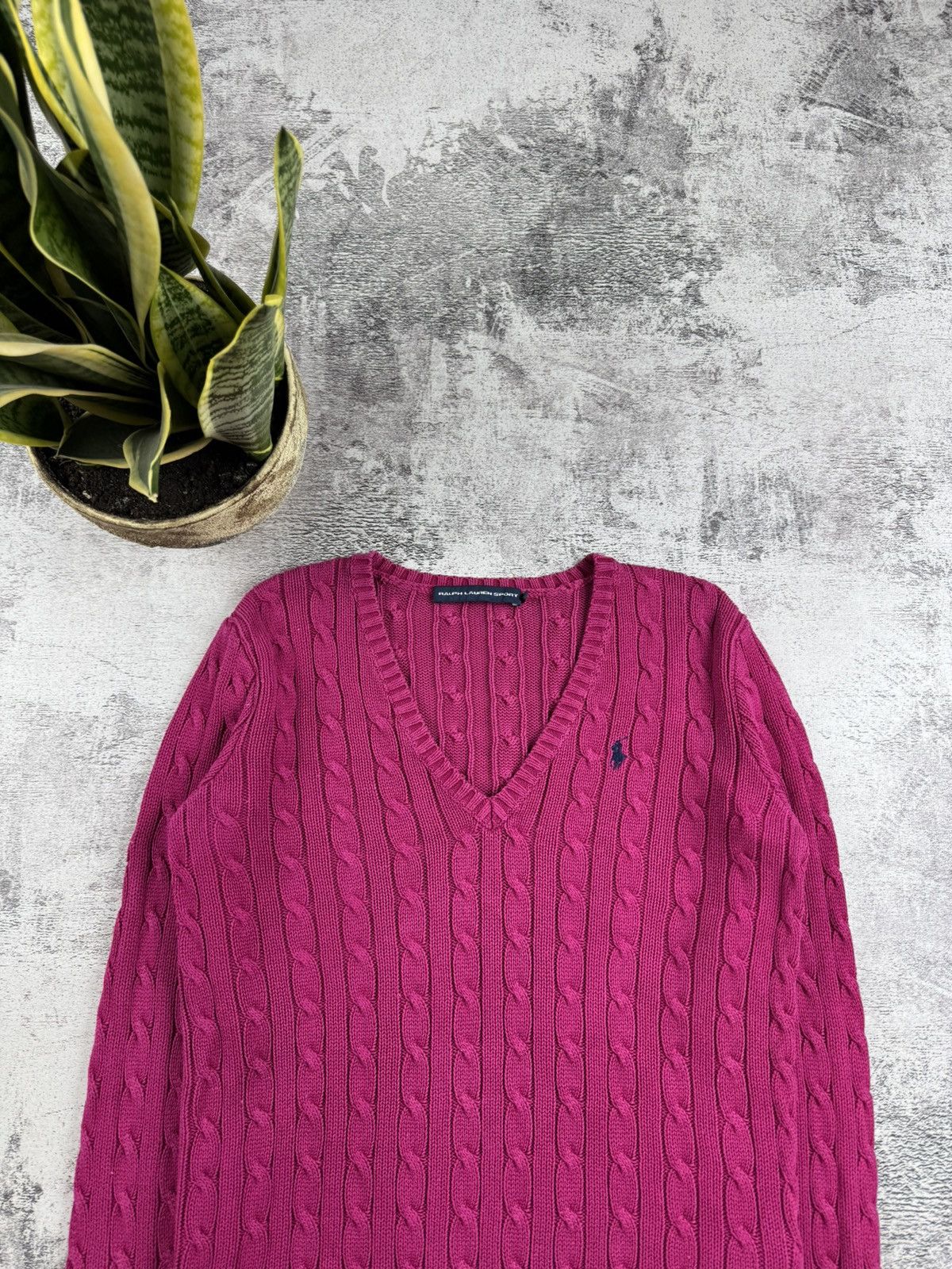 Ralph Lauren Sport Vintage Polo Ralph Lauren Sport Cable Knited Sweater Cardigan Size M / US 6-8 / IT 42-44 - 7 Thumbnail