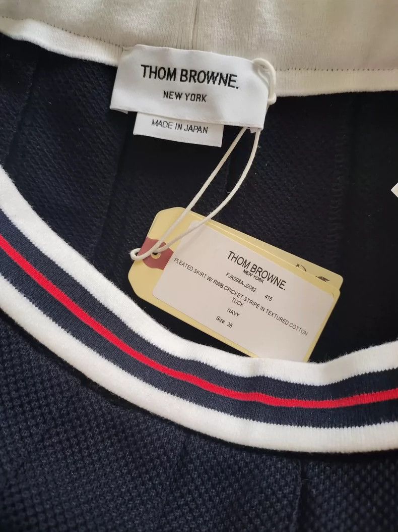 Thom Browne Thom browne New striped logo short skirt pleated skirt 2503 Size 25" / US 0 / IT 36 - 2 Thumbnail