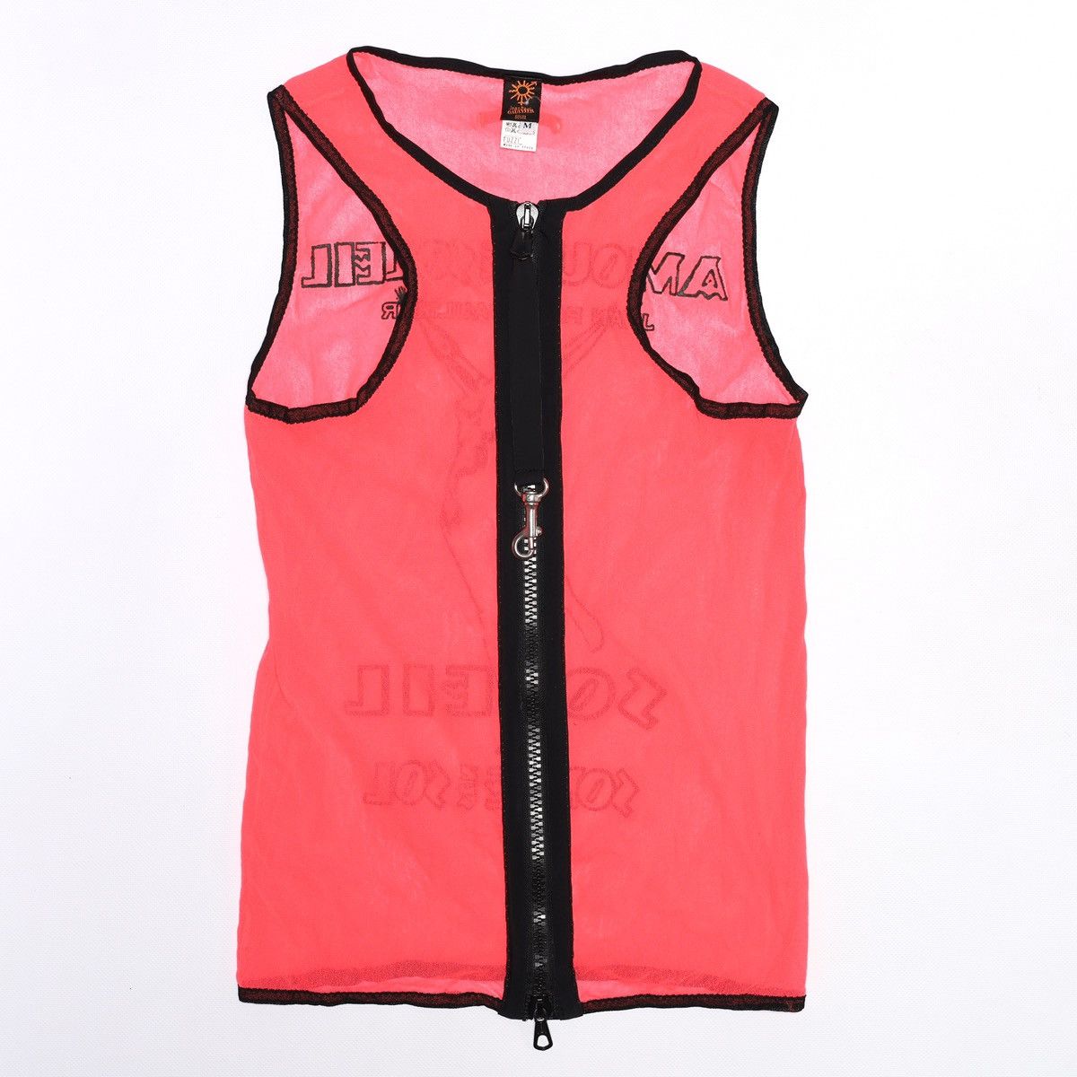 Jean Paul Gaultier Jean Paul Gaultier Vintage Amour Au Soleil Mesh Tank Top Zip Size M / US 6-8 / IT 42-44 - 3 Thumbnail