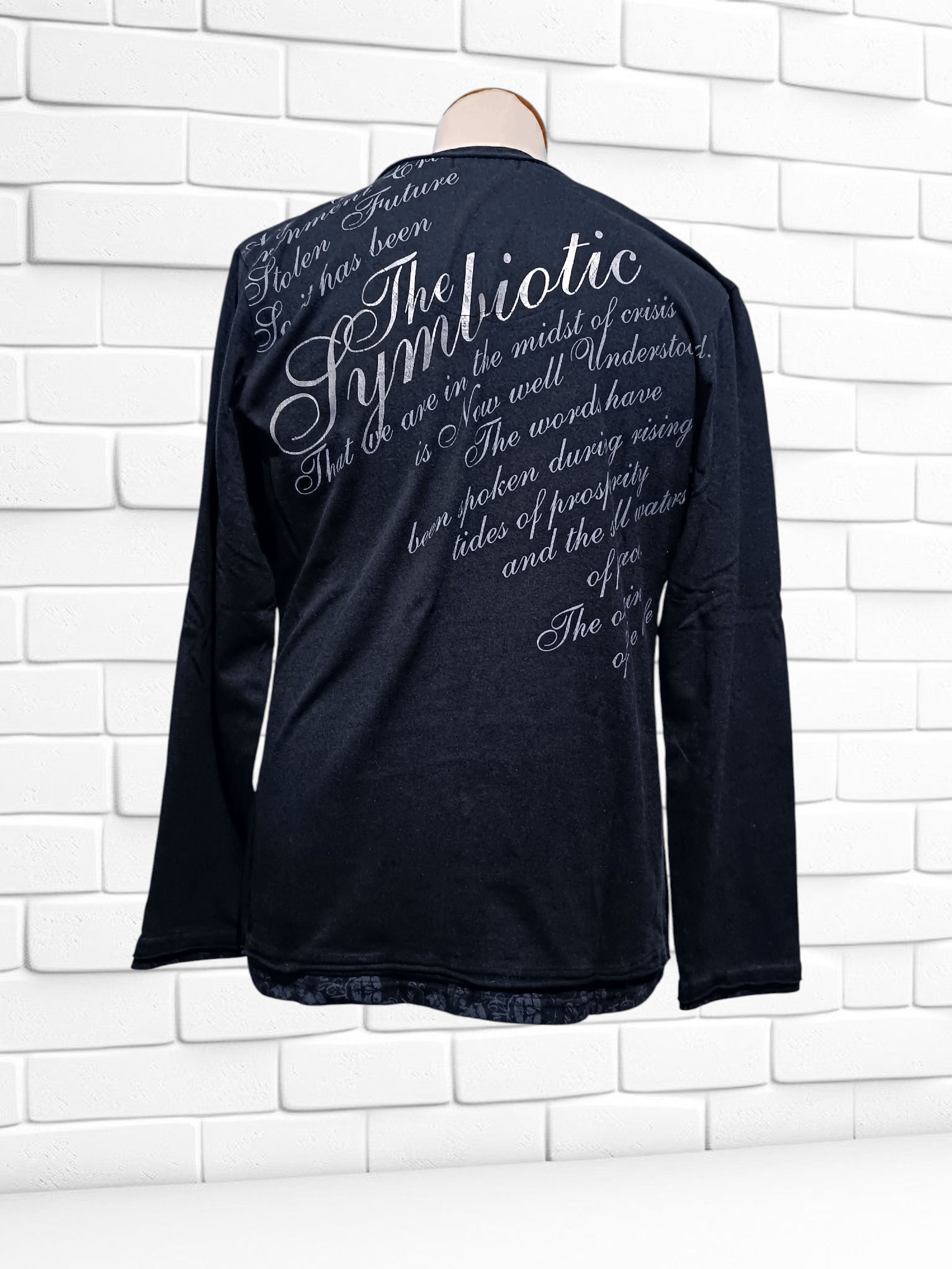 Japanese Brand Japanese Brand Double Layer Poem Tee Style Gothic Grunge Size US M / EU 48-50 / 2 - 5 Thumbnail
