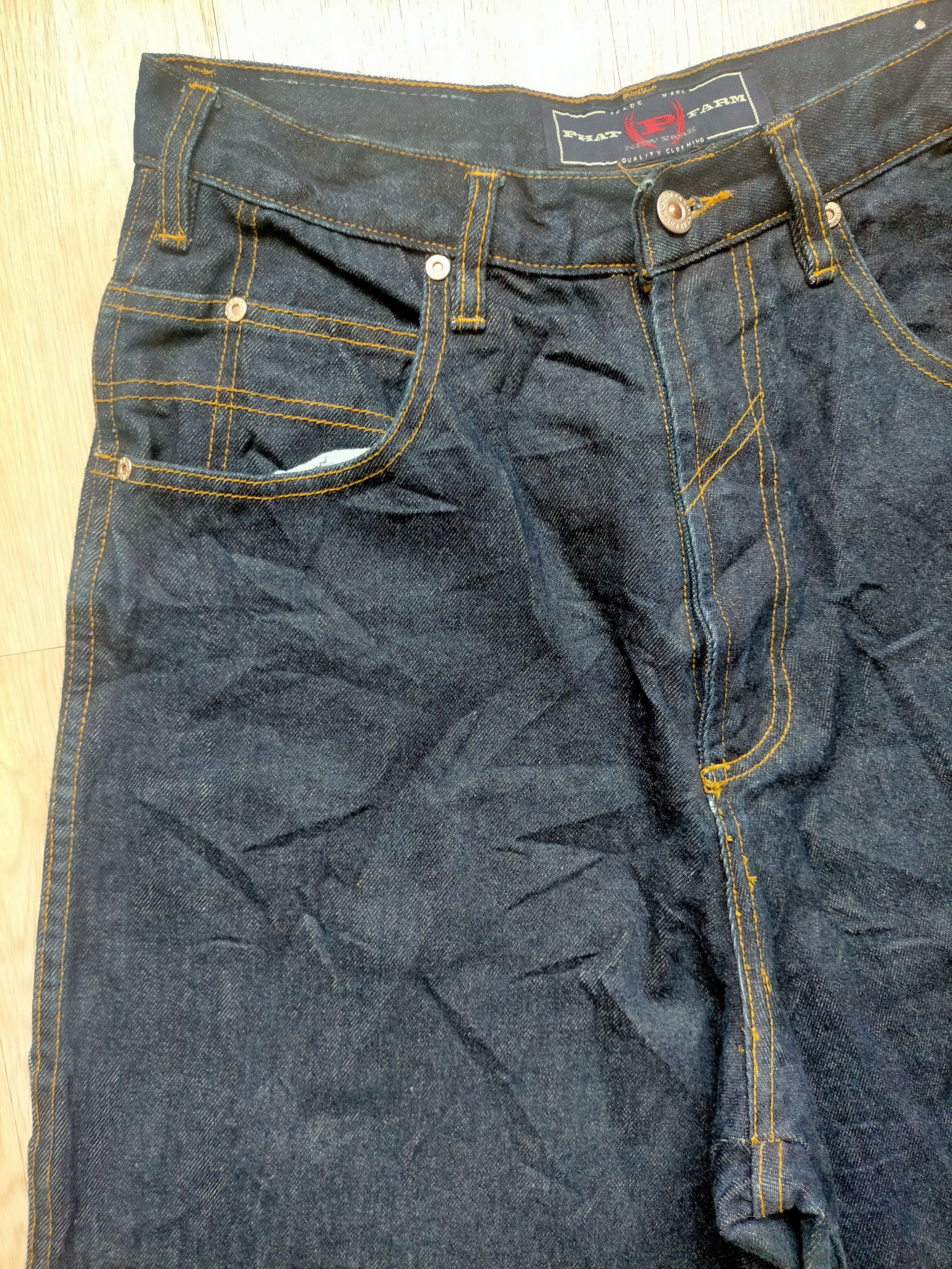 JNCO Phat Farmer Carpenter Baggy Jeans Hip Hop Style Size US 30 / EU 46 - 4 Thumbnail