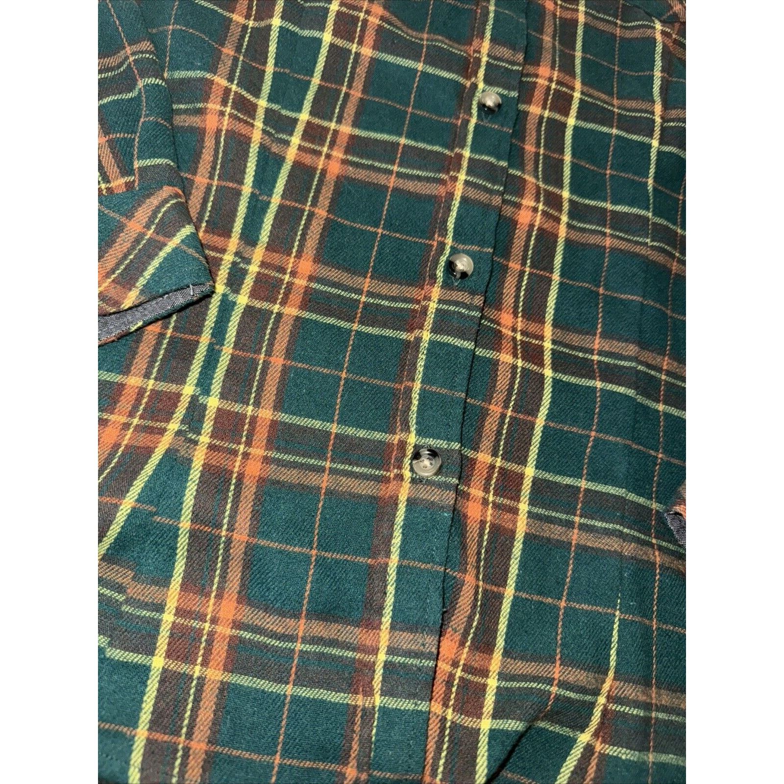 Vintage Plaid Shirt Flannel Green Medium 21x27 Size US M / EU 48-50 / 2 - 2 Thumbnail