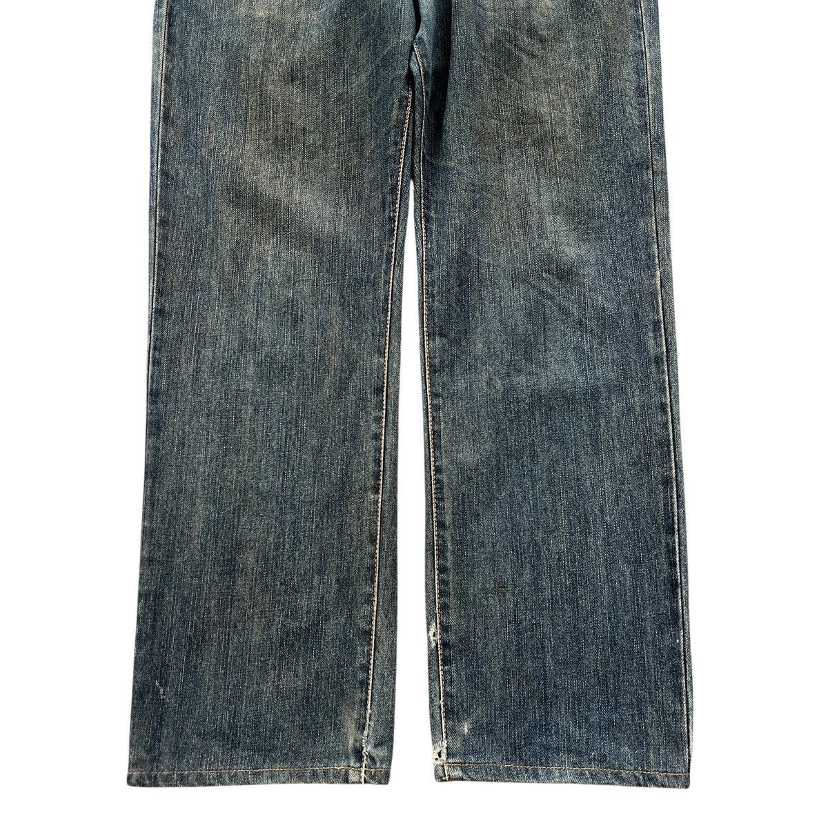 Edwin × Japanese Brand Vintage Japan Edwin 403 Mud Wash Distress Style Jeans Size US 33 - 3 Thumbnail
