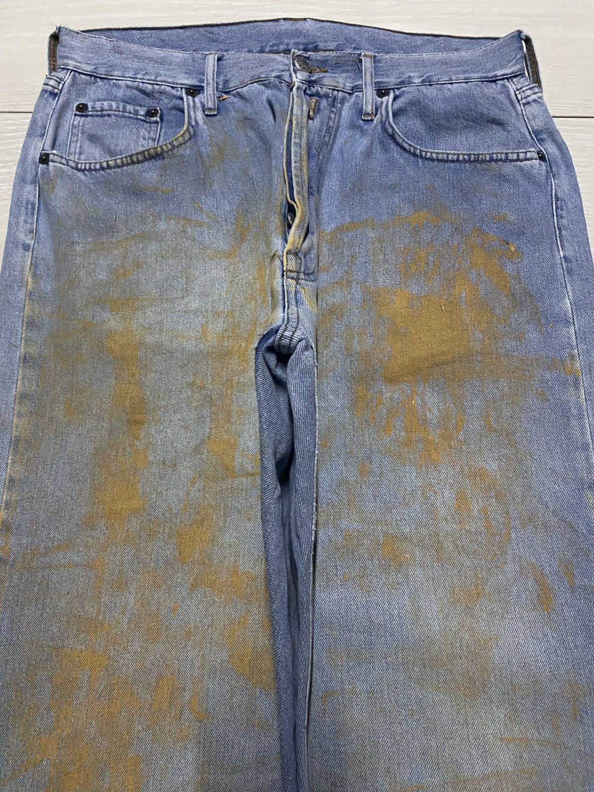 Replay Vintage Replay Mud Wash high Rised Distressed Loose Jeans Size US 32 / EU 48 - 3 Thumbnail