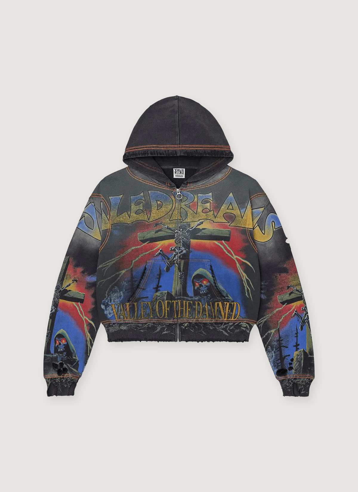 Vale Forever Damned Big Zip Up Sweatshirt Size US S / EU 44-46 / 1 - 1 Thumbnail
