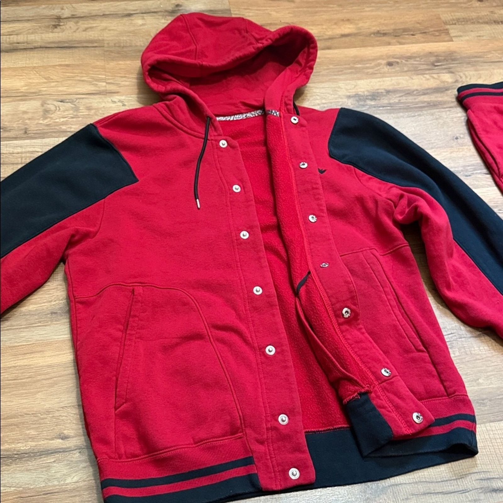 Jordan Brand Y2K Air Jordan Chicago Bred Hoodie Matching Set Sweatsuit Size US M / EU 48-50 / 2 - 7 Thumbnail