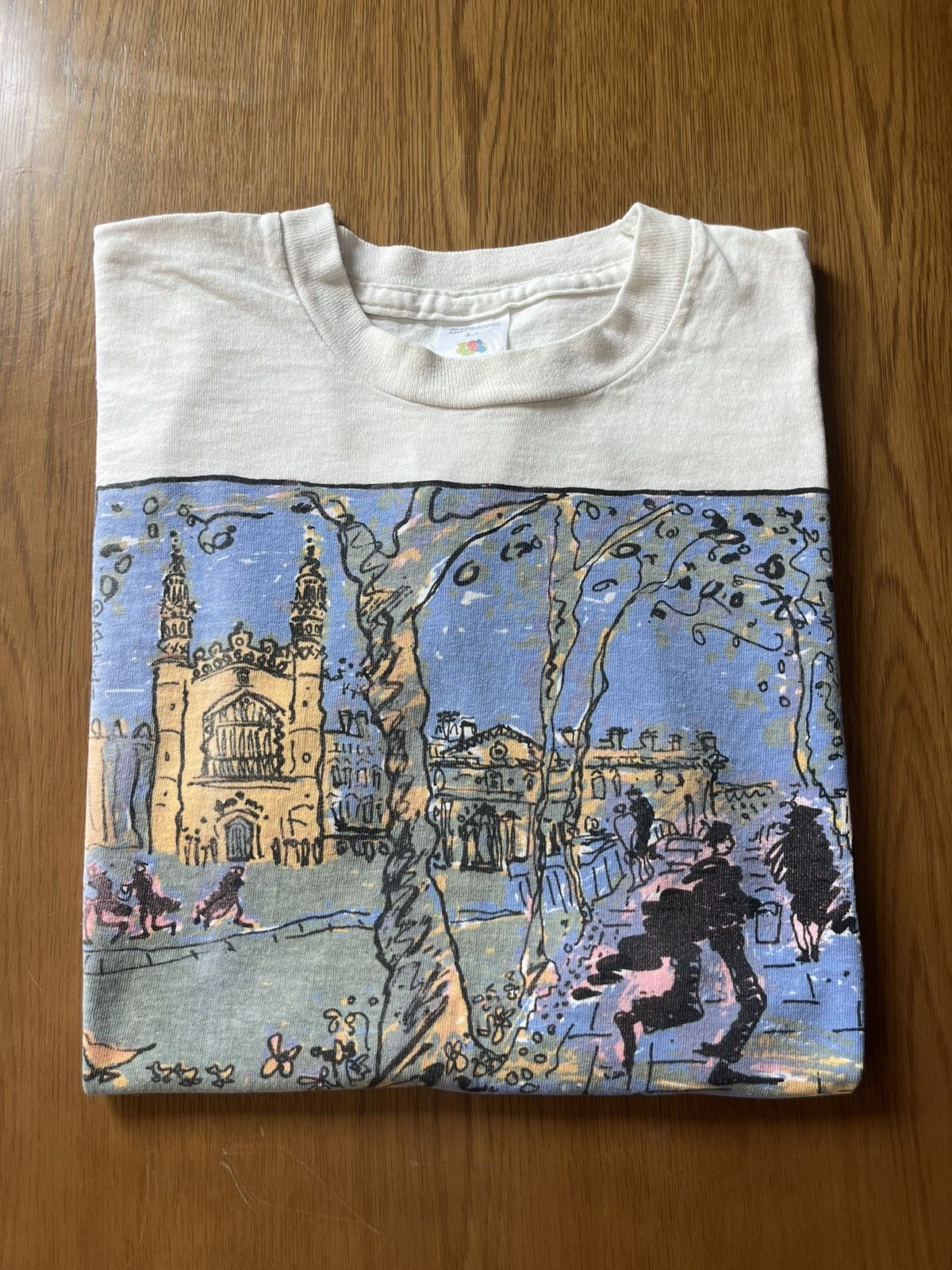 Arts & Science Vintage Kings College Cambridge Artwork Design 90’s Tshirt Size US L / EU 52-54 / 3 - 1 Thumbnail