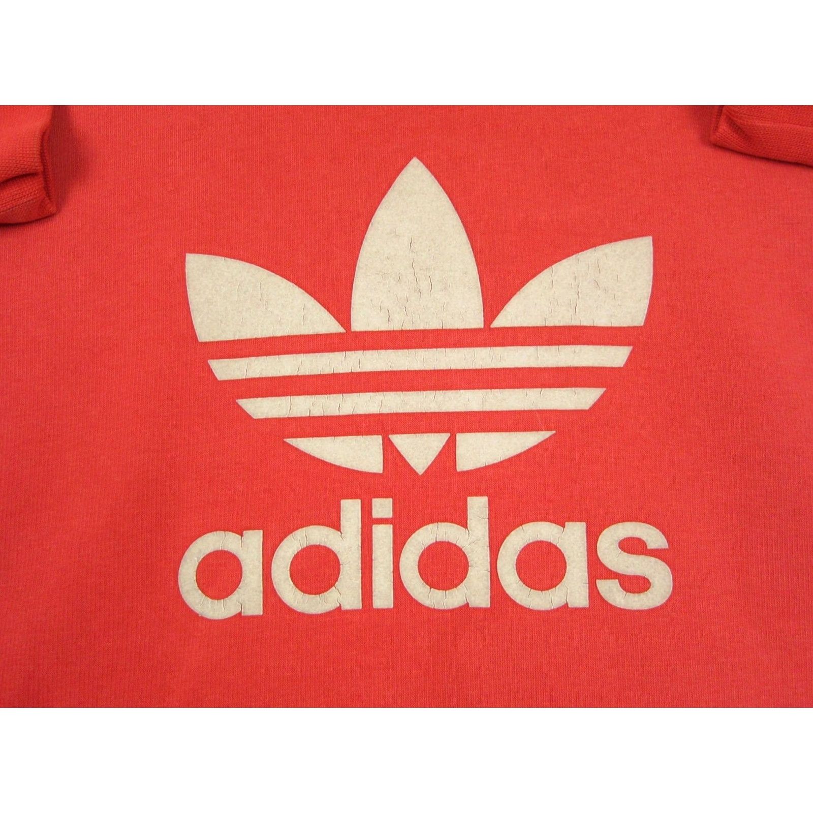Adidas VINTAGE adidas Hoodie Adult L Red Sweatshirt Pullover Fleece Mens Y2K Size US L / EU 52-54 / 3 - 4 Thumbnail