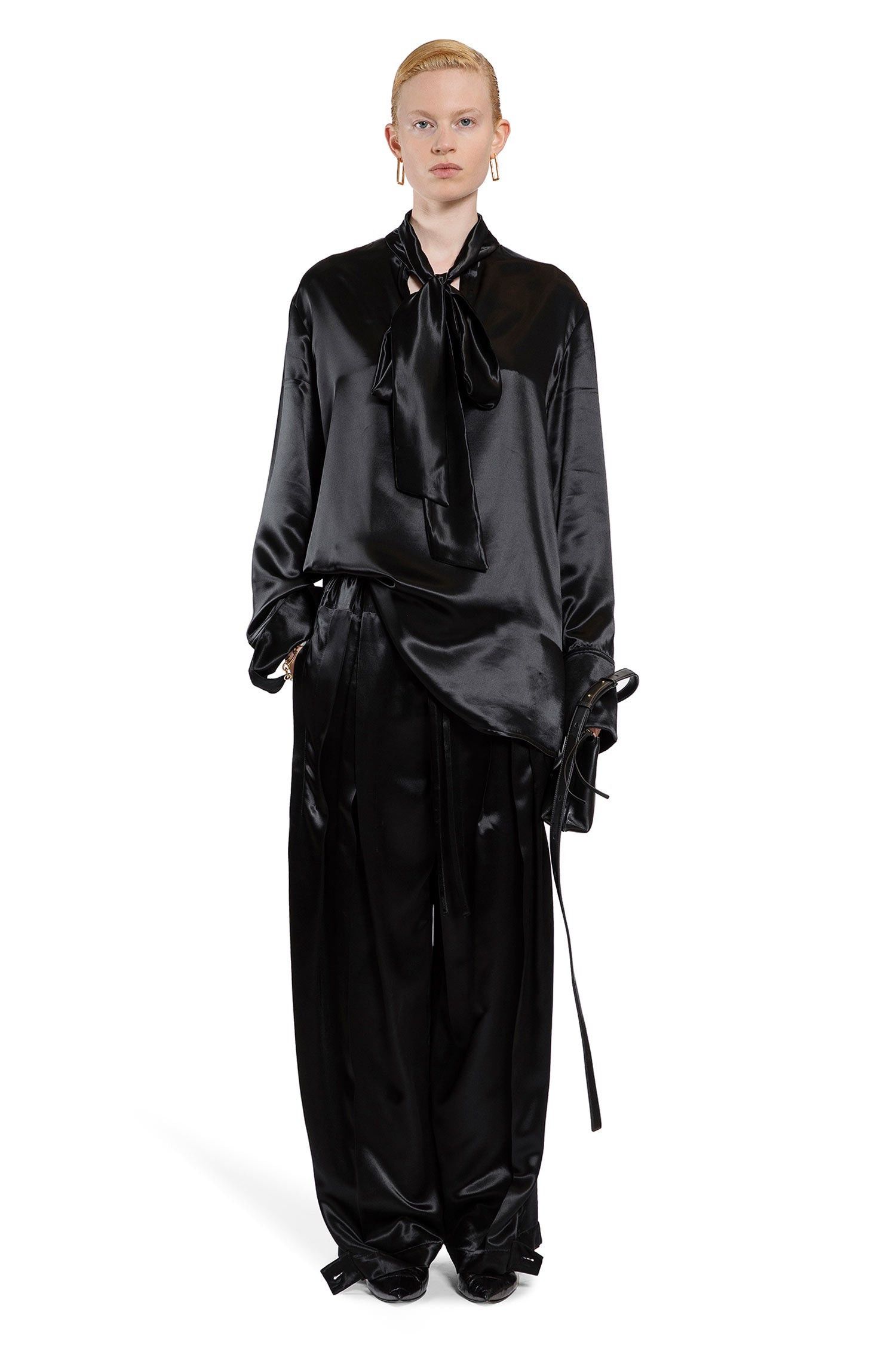 Jil Sander o1y1025 Blouse in Black Size S / US 4 / IT 40 - 5 Thumbnail