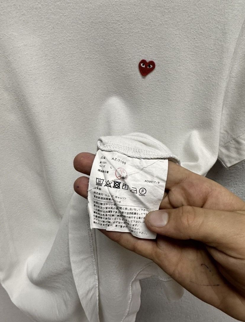Comme des Garcons × Designer × Japanese Brand Comme Des Garcons Green Love Tee Logo Japanese Size US L / EU 52-54 / 3 - 9 Thumbnail