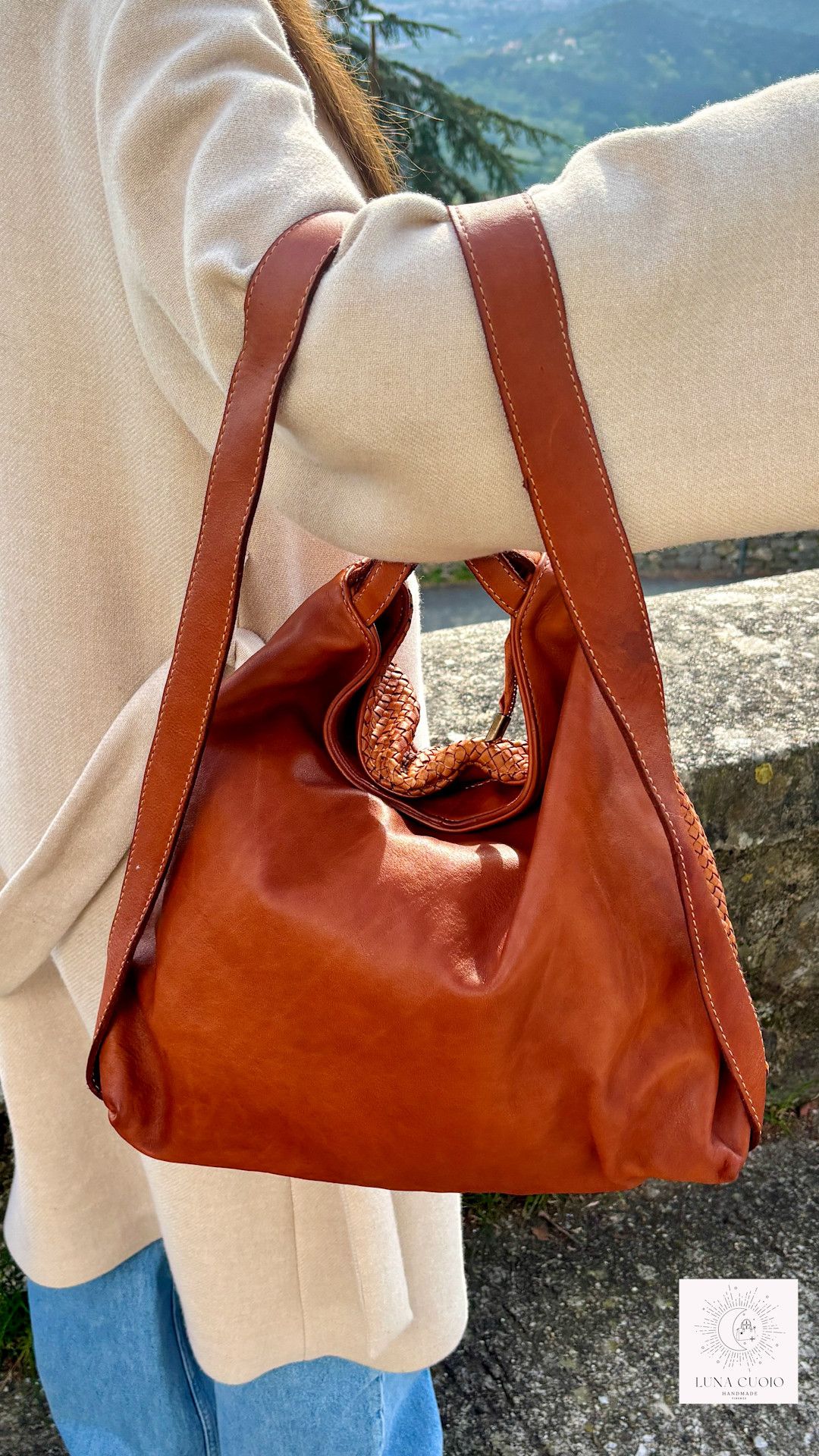Vera Pelle Handwoven Italian Leather Bag Size ONE SIZE - 4 Thumbnail