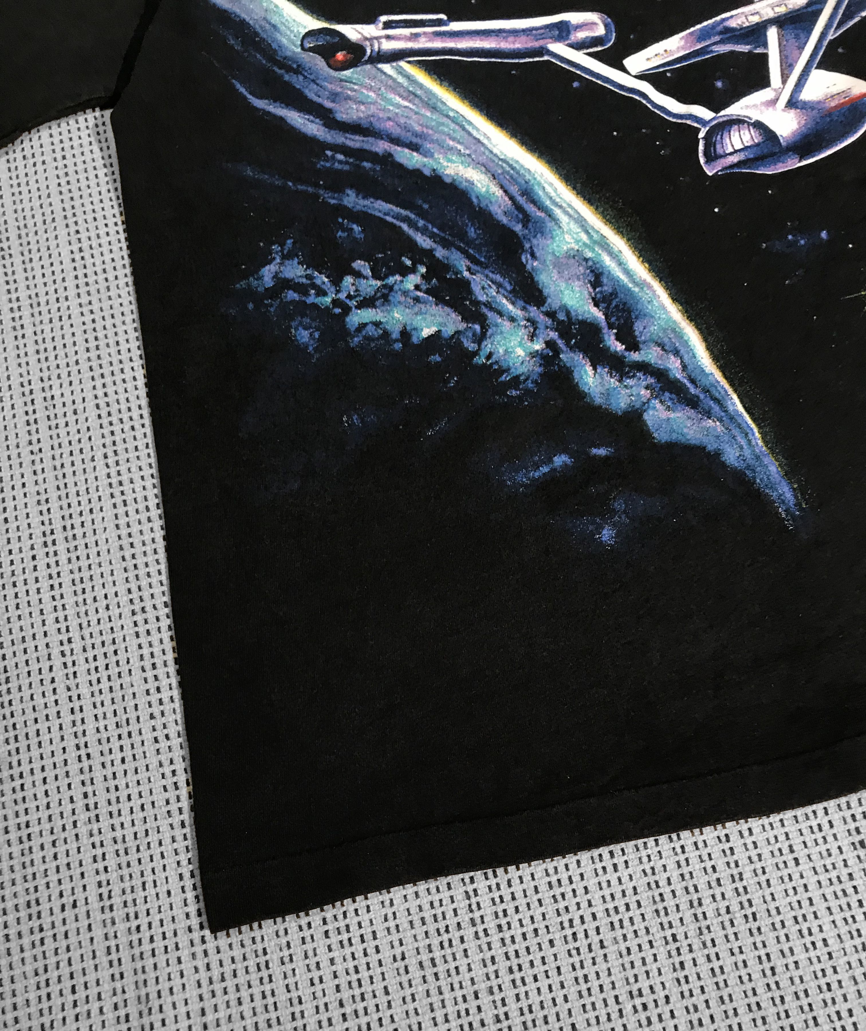 Anvil × Vintage Black vintage 1991 Star Trek AOP T-shirt (M) Size US M / EU 48-50 / 2 - 6 Thumbnail