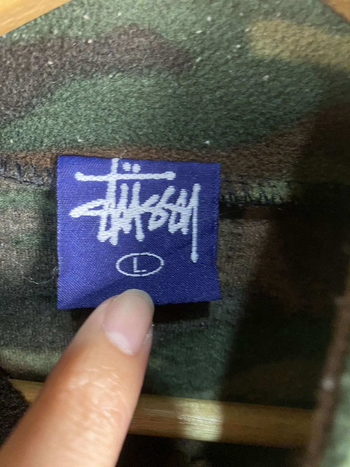 Stussy Vintage 90s Stüssy Sport fleece jacket camouflage pattern Size US XL / EU 56 / 4 - 15 Thumbnail