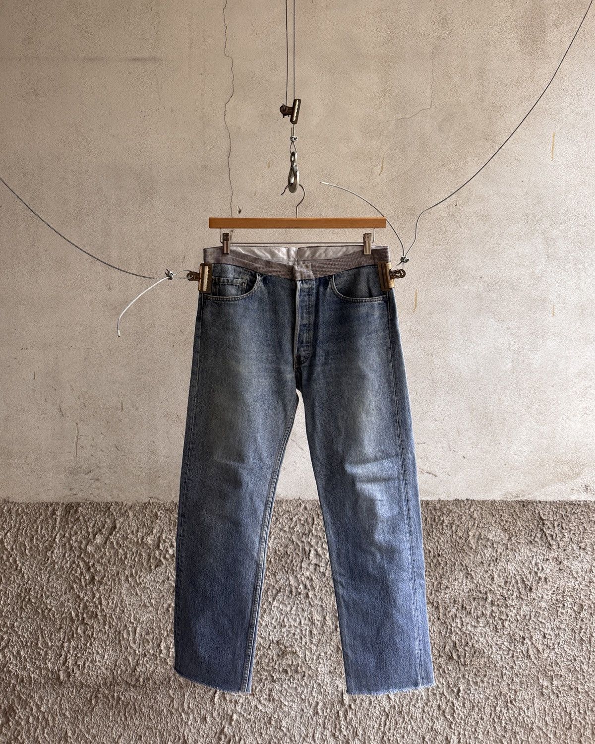 Maison Margiela Maison Martin Margiela 0 Artisanal Reworked Waistband Jeans Size US 32 / EU 48 - 1 Thumbnail