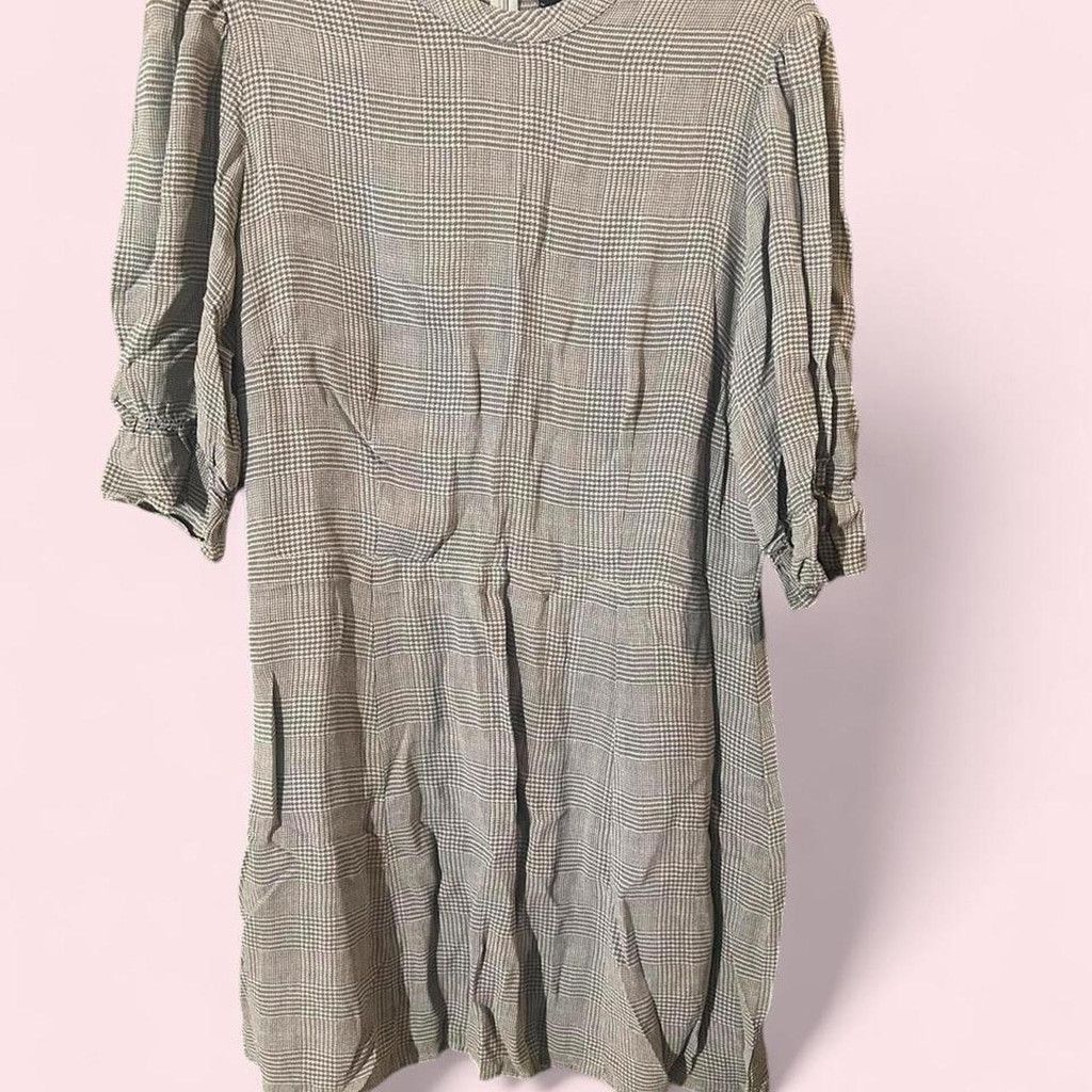 Reformation Reformation grey plaid mini dress Size XL / US 12-14 / IT 48-50 - 4 Thumbnail