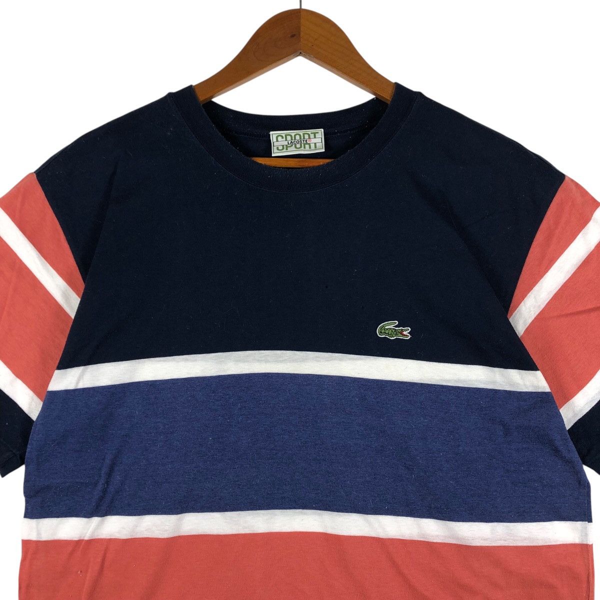 Lacoste LACOSTE Multicolor Stripe T-Shirt Size US M / EU 48-50 / 2 - 2 Thumbnail