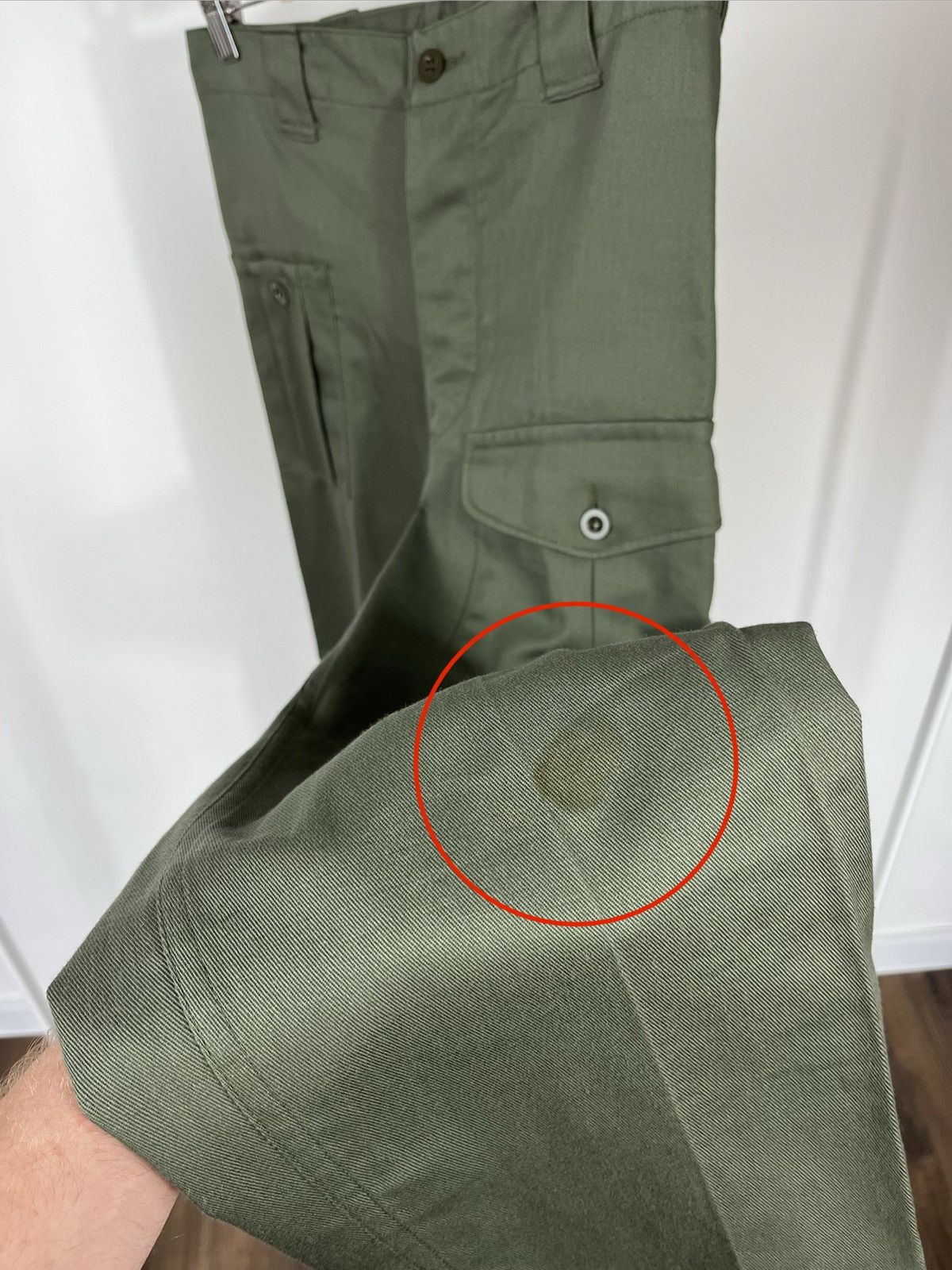 Other Vintage Military Cargo Pants Olive Cotton Army Workwear 88 Size US 32 / EU 48 - 6 Thumbnail