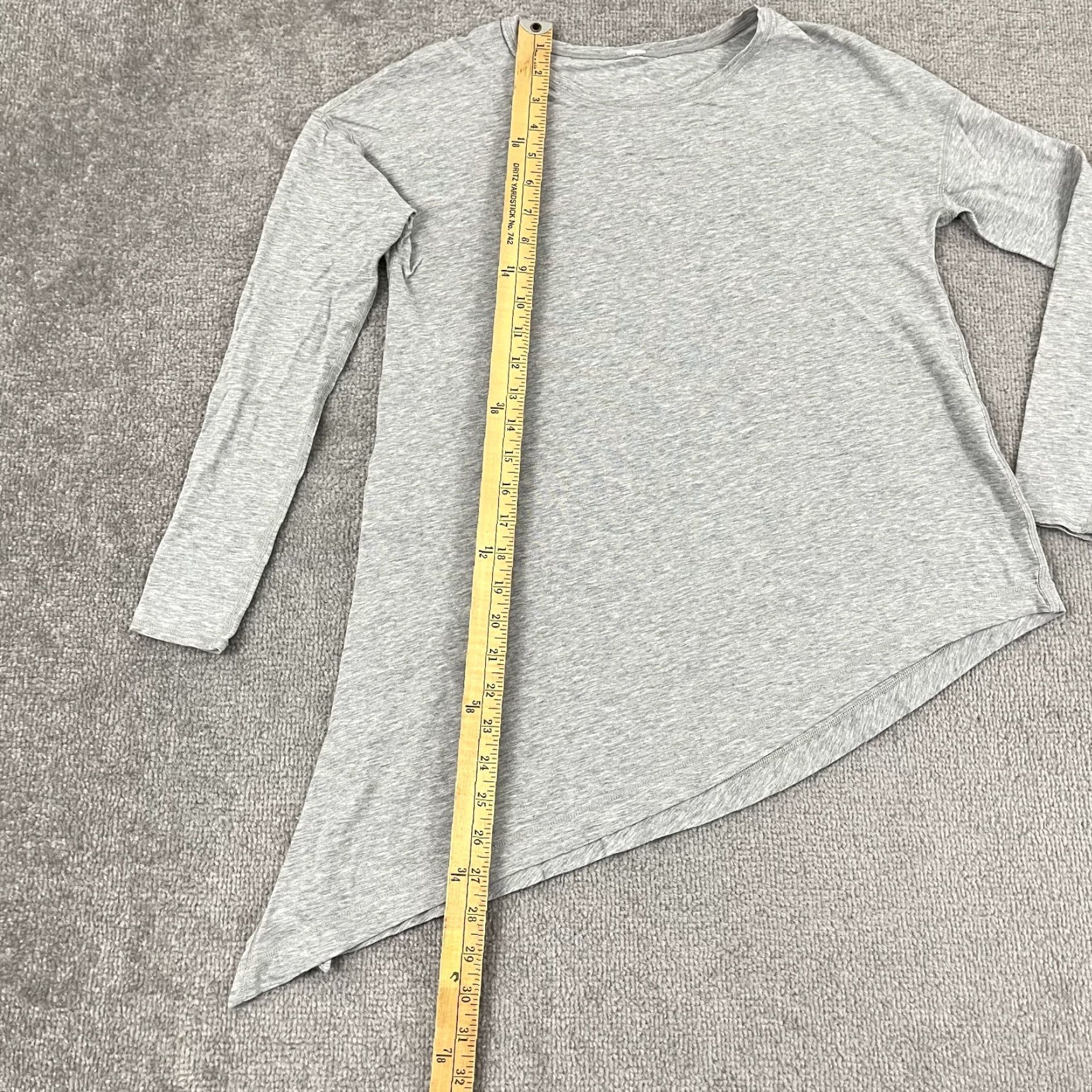 Lululemon Lululemon To The Point Blouse Top Women Size 8 Gray Asymmetrical Side Slit Shirt Size M / US 6-8 / IT 42-44 - 4 Thumbnail