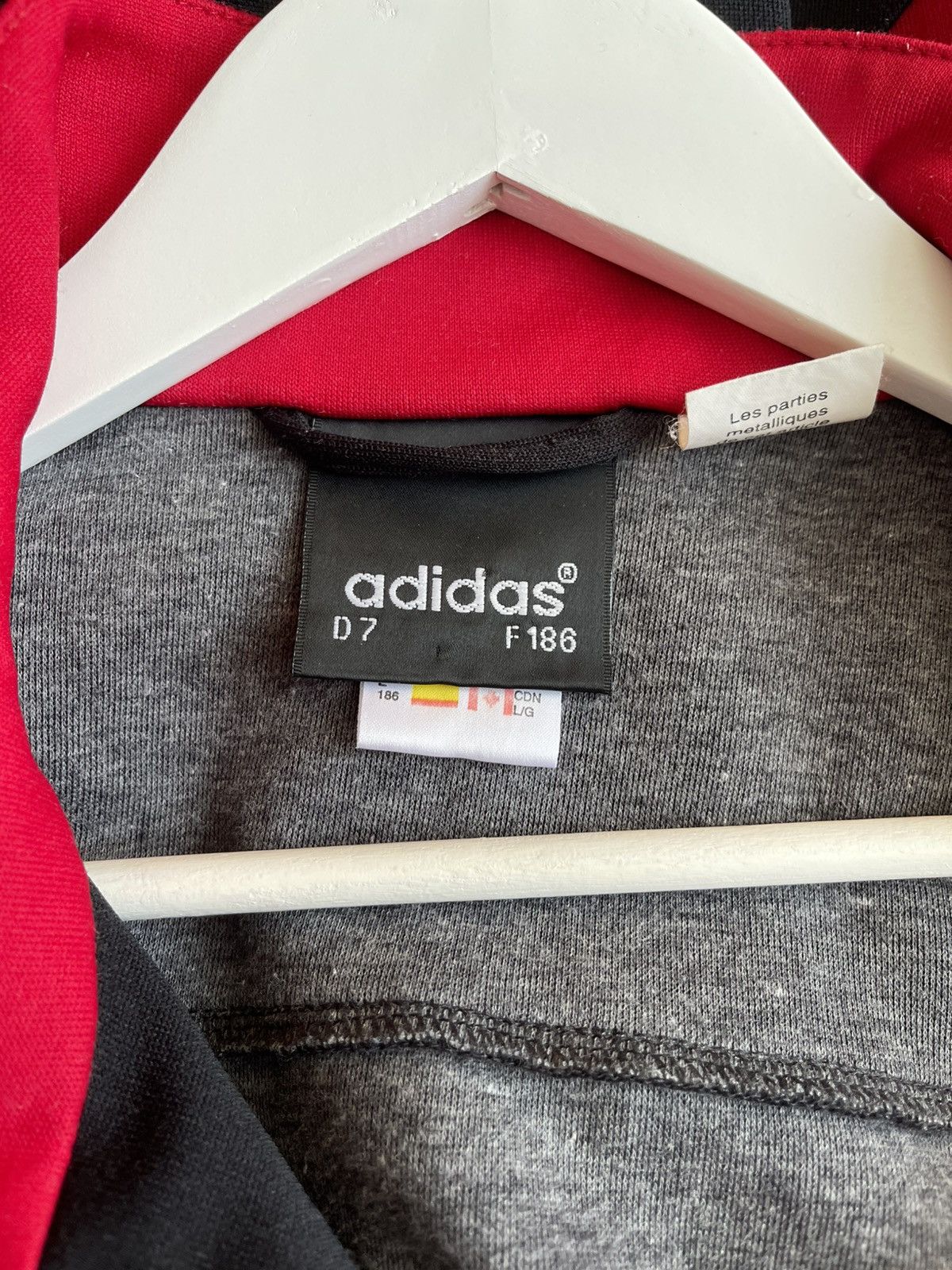 Adidas Vintage 90s Adidas One-Piece Tracksuit / Jumpsuit - Rare Size 50L - 5 Thumbnail