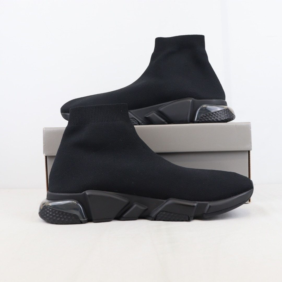 Balenciaga o1rshd1 Speed LT Clear 2.0 Sneakers in Black Size US 14 / EU 47 - 1 Thumbnail