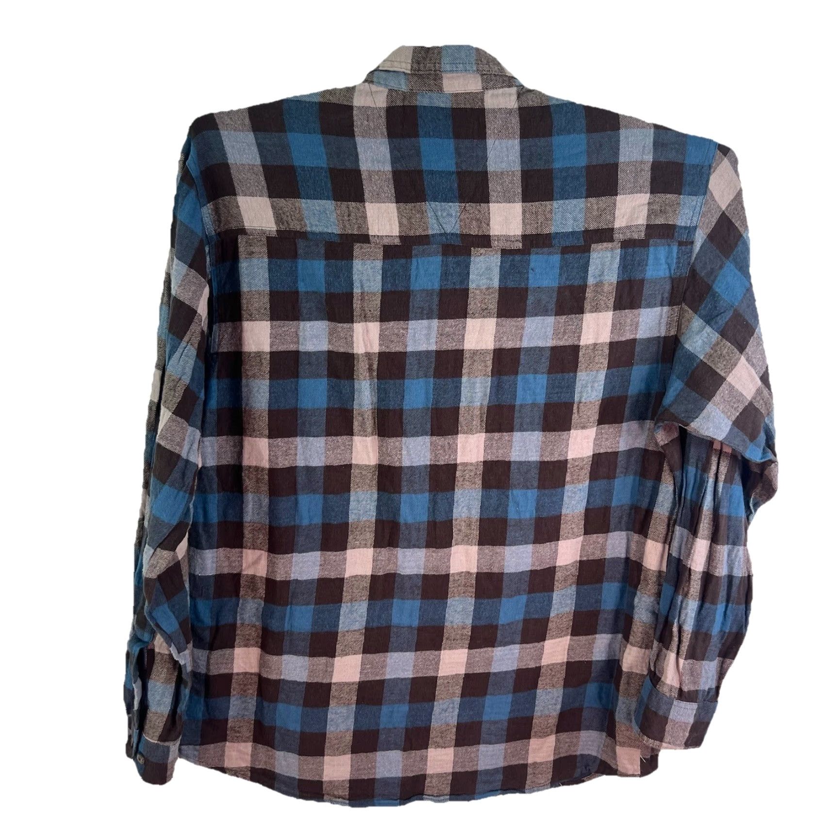 Realtree VINTAGE Realtree Plaid Flannel Button-Down Shirt Men XL Blue Long Sleeve Adult Regular Size XL Blue Plaid Outdoor Classic 90s Mens Size US XL / EU 56 / 4 - 2 Thumbnail