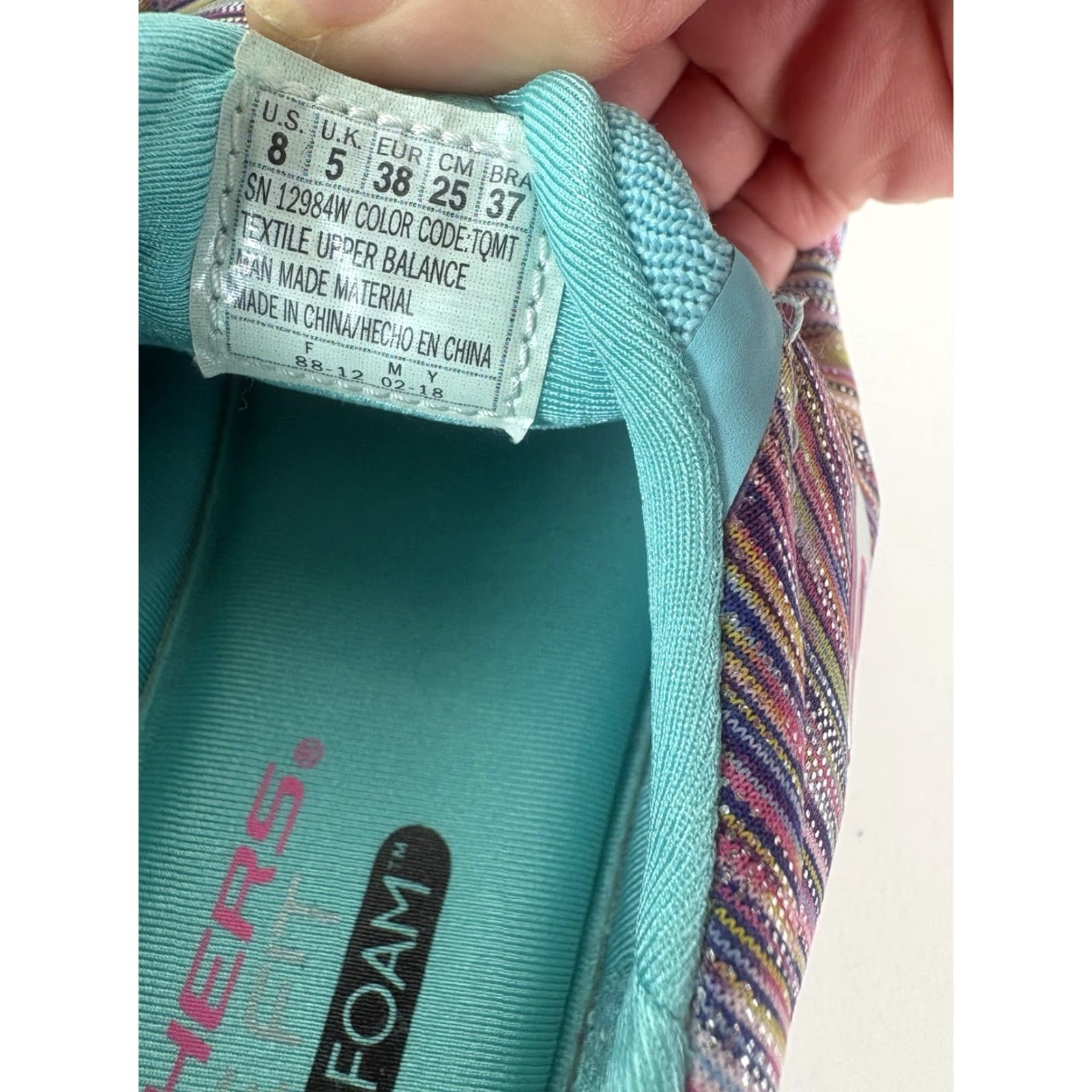 SKECHERS Skechers Memory Foam Slip On Sneakers Womens Size 8W Skechers Wide Fit Casual Athletic Walking Shoes Size US 8 / IT 38 - 7 Thumbnail