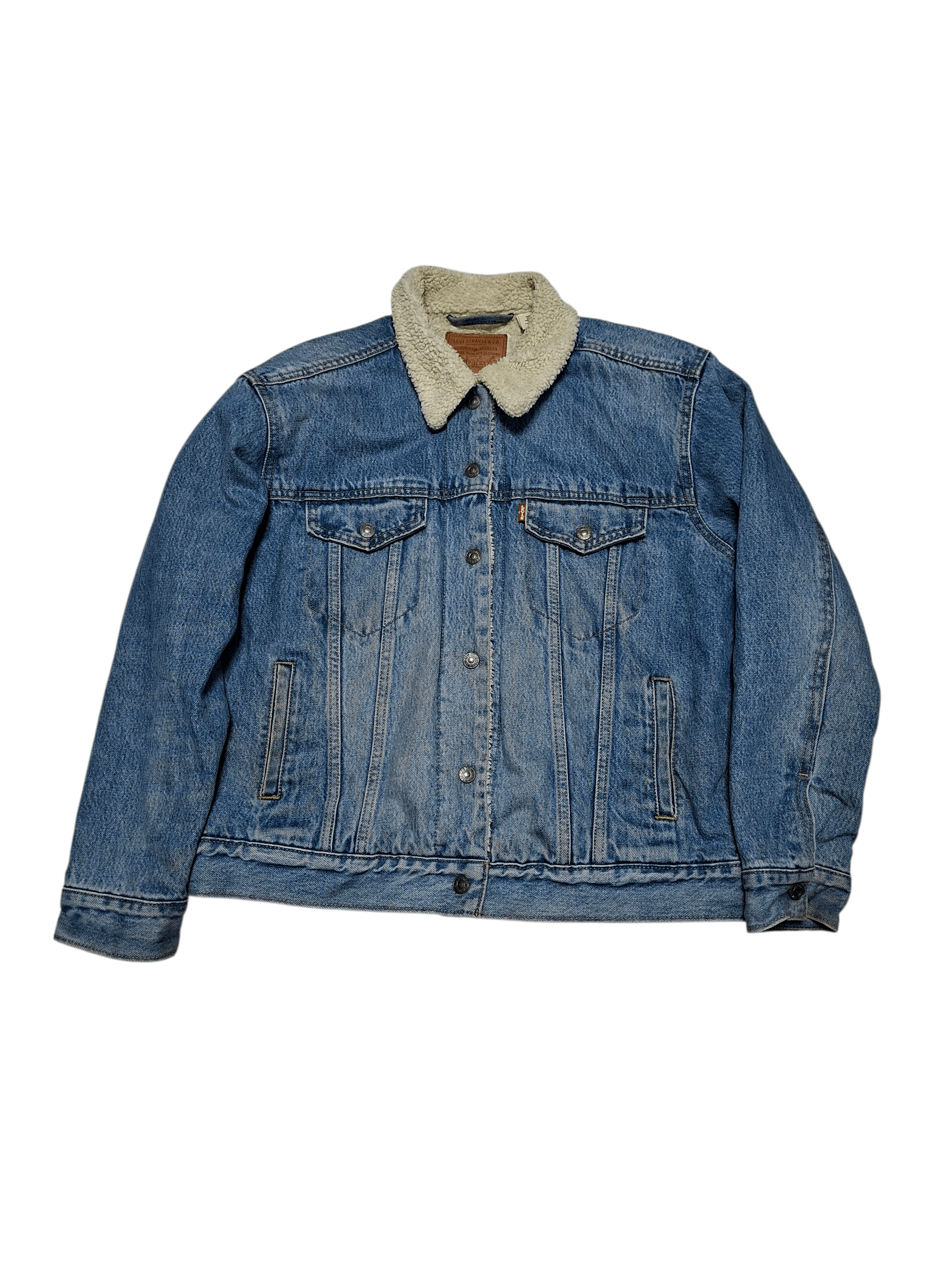 Levi's LEVIS LADY`S DENIM SHERPA JACKET Size M / US 6-8 / IT 42-44 - 1 Thumbnail