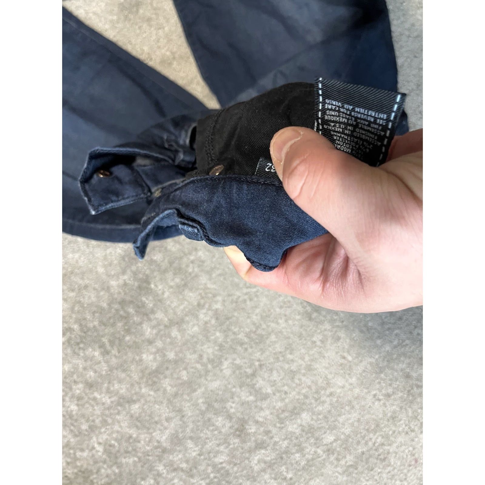 7 For All Mankind 7 For All Mankind Jeans Men 32 Slim Straight Dark Wash Blue Denim 32x29 Stretch Slimming 5-Pocket Logo Button Zip Modern Sports Mens Size US 32 / EU 48 - 6 Thumbnail