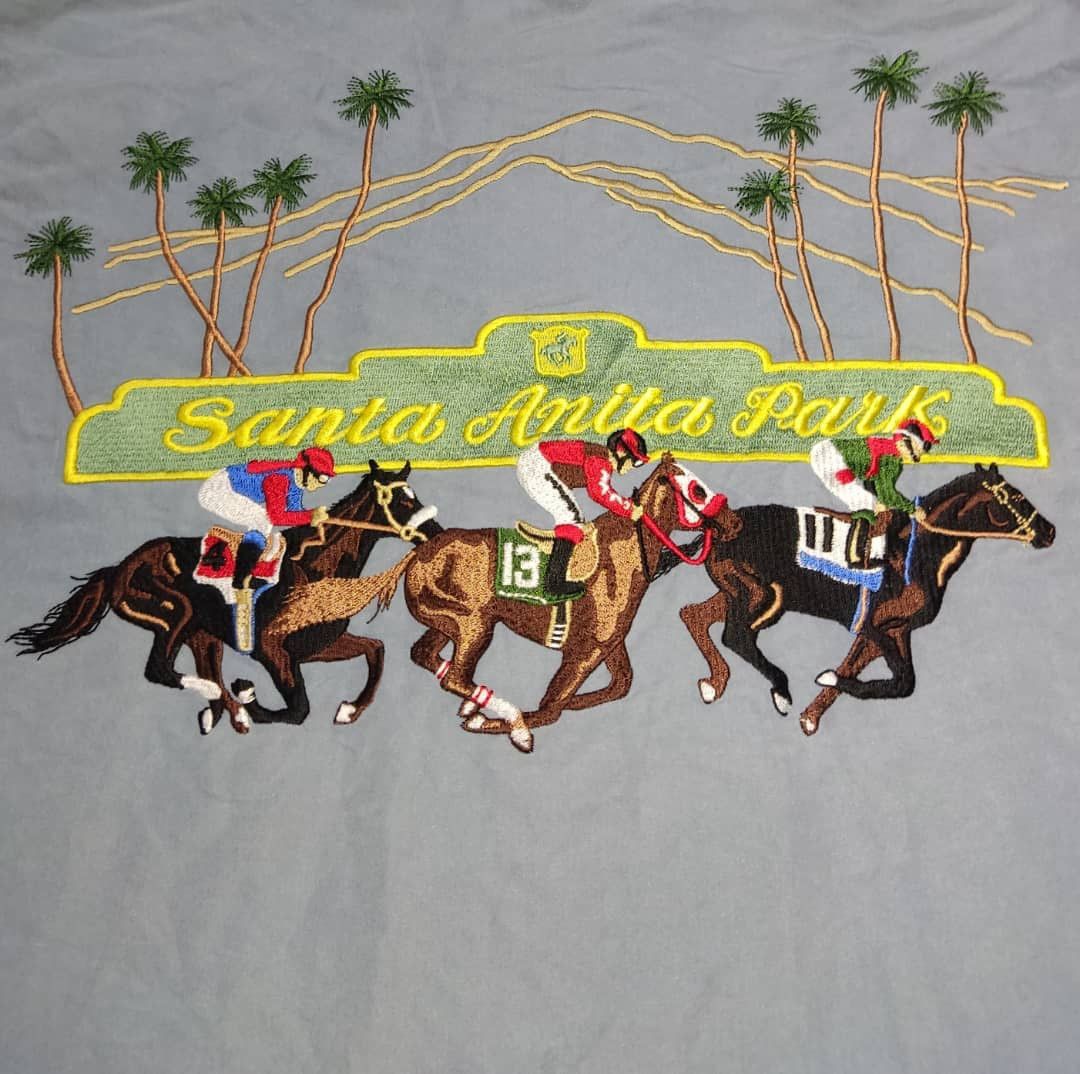 image of Sportswear Go Barefoot Santa Anita Park Shirt in Blue, Men's (Size XL)