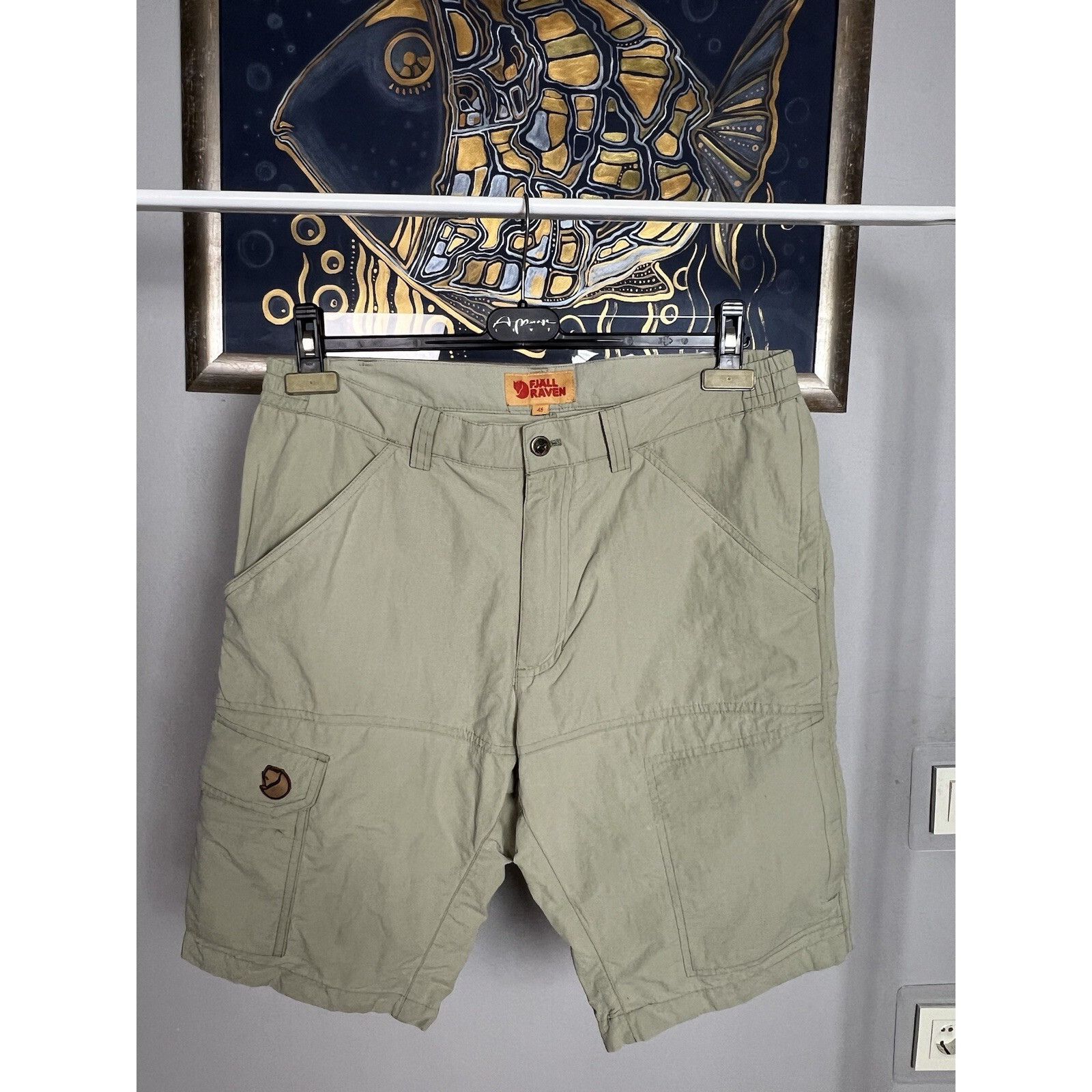 Fjallraven Fjallraven Kape Town Mt Men`s Beige Cargo Tracking Shorts Si Size US 32 / EU 48 - 4 Thumbnail