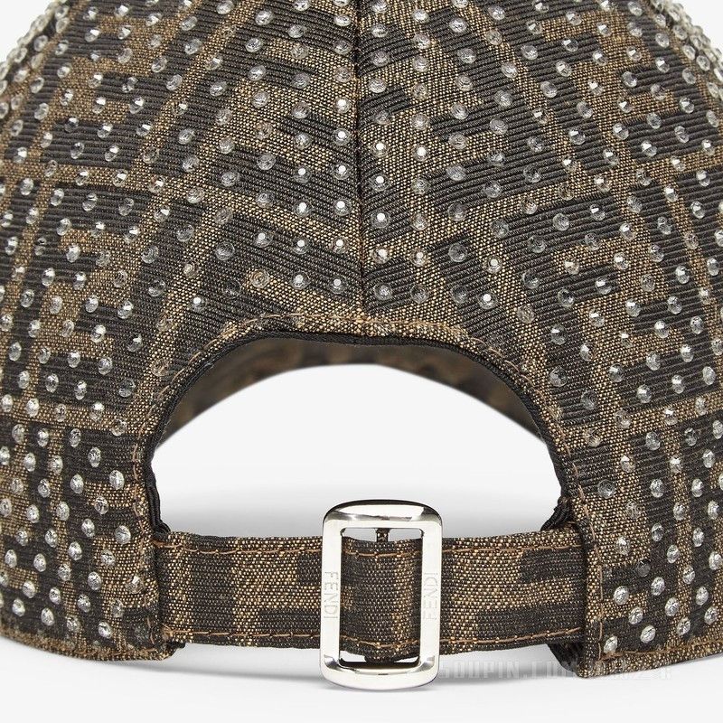 Fendi o1s1wg111225 Size:OS/Hat in Beige/Brown Size ONE SIZE - 2 Thumbnail