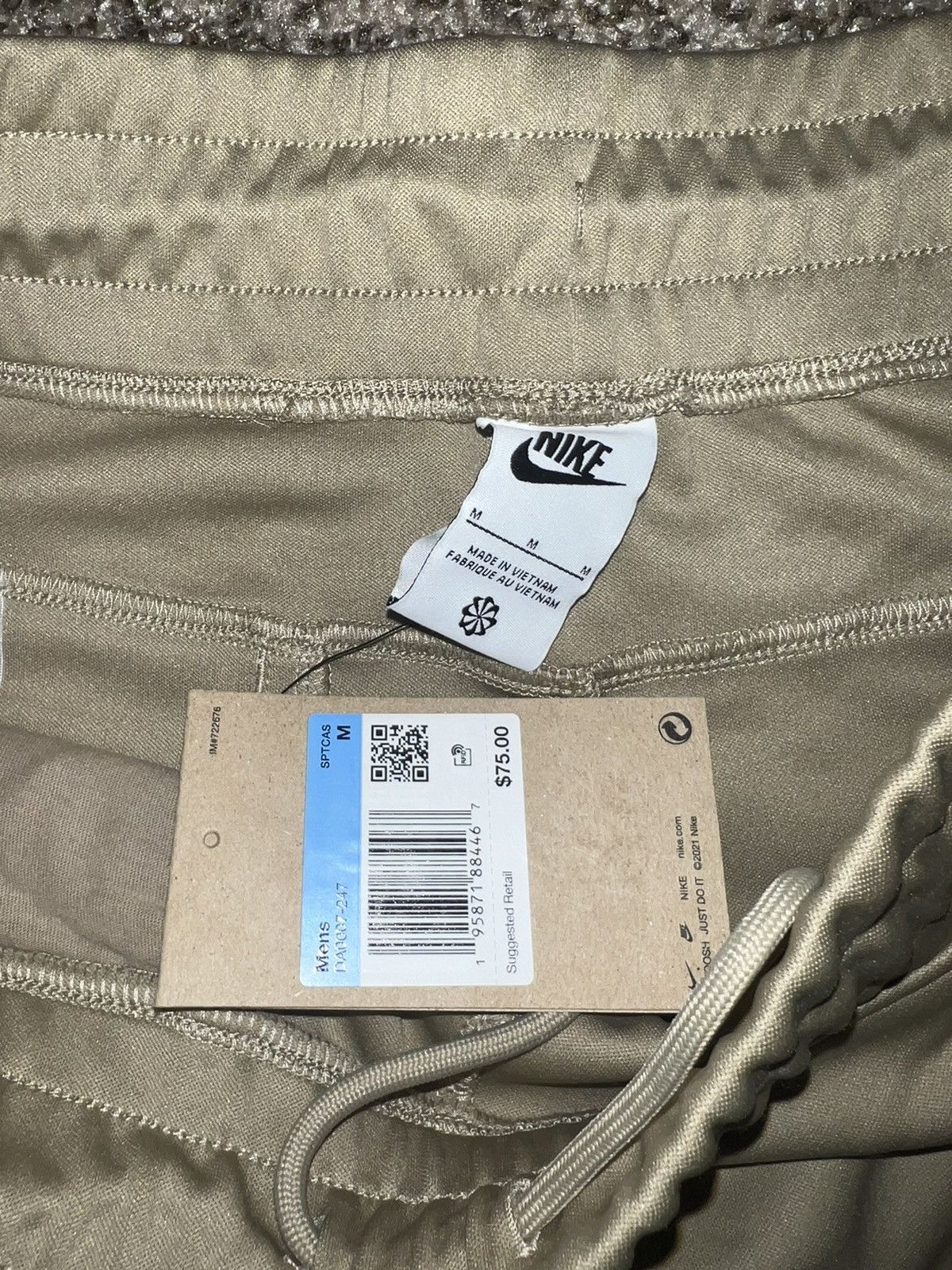 Nike Nike Tapered Pants Tan Size Medium Size US 34 / EU 50 - 2 Thumbnail