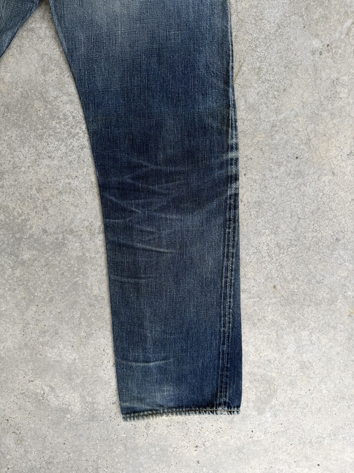 Full Count & Co. Vintage Fullcount 0105 Distressed Jeans Selvedge Denim Size US 30 / EU 46 - 12 Thumbnail