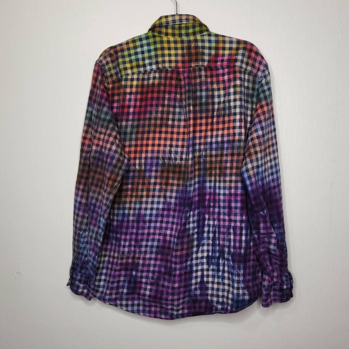Lands' End Lands End Flannel Custom Ice Tie Dye Art Earth Tones Nature Size US L / EU 52-54 / 3 - 8 Thumbnail