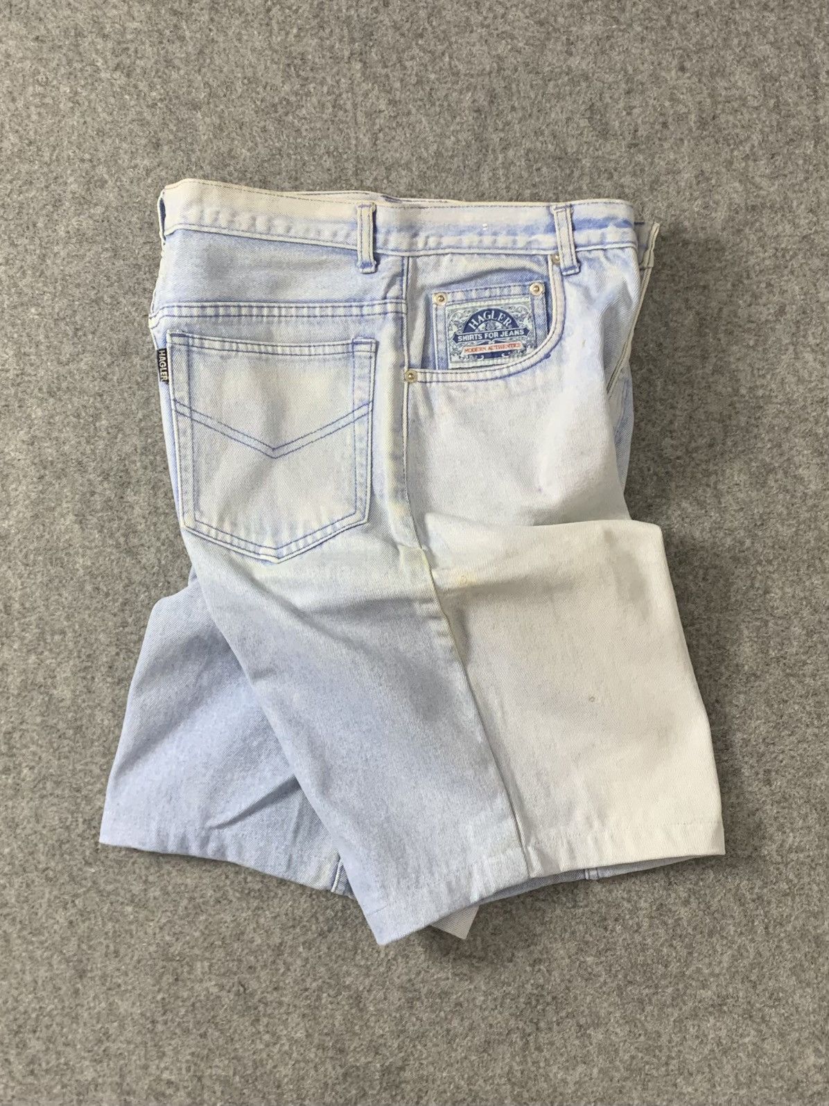 Other Vintage Blue Wash 'Hagler' Y2K Baggy Fit Jortspants Size US 32 / EU 48 - 5 Thumbnail