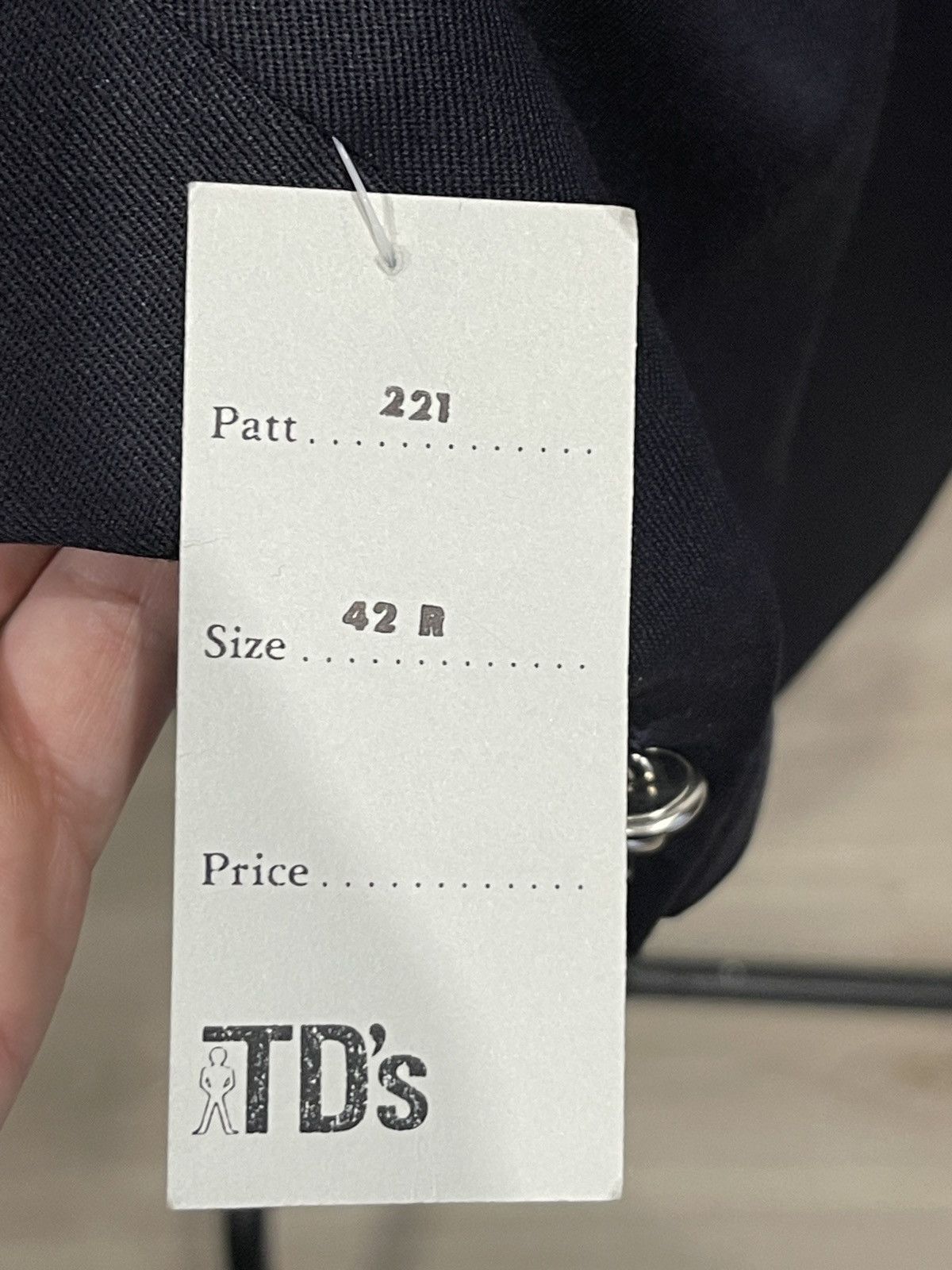 Vintage Thomas Deas black Wool Blend Blazer classic jacket 42R Size 42R - 7 Thumbnail