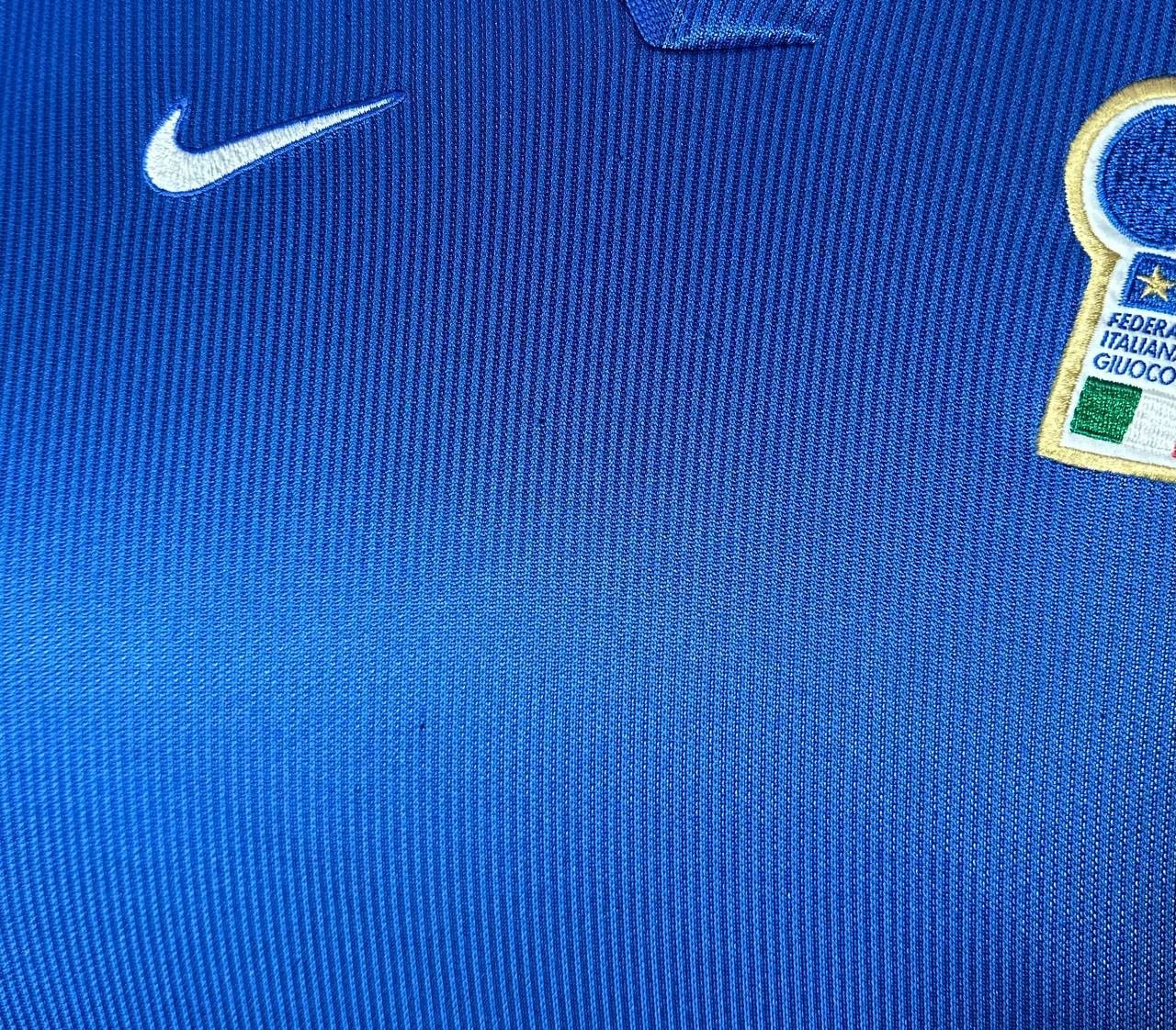 Nike ITALY 1998 Home BAGGIO Nike Football Jersey Shirt Young L Size US XS / EU 42 / 0 - 6 Thumbnail