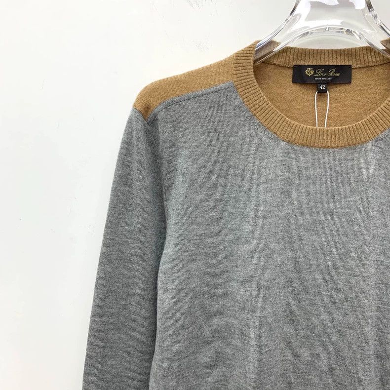 Loro Piana LORO PIANA Gray Cashmere Crewneck Long Sleeve Sweater Size S / US 4 / IT 40 - 3 Thumbnail