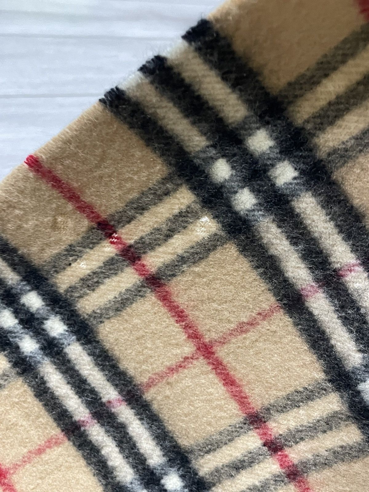 Burberry Burberry nova check sand over print cashmere wool scarf Size ONE SIZE - 11 Thumbnail